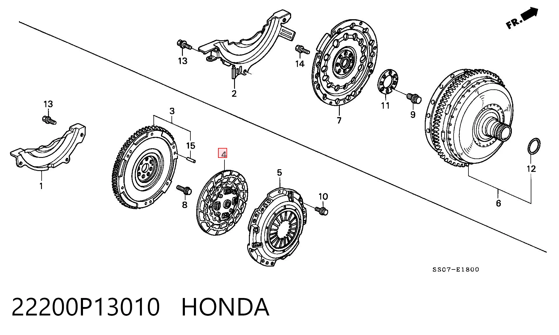 Disco de embraiagem Honda CR-V I RD