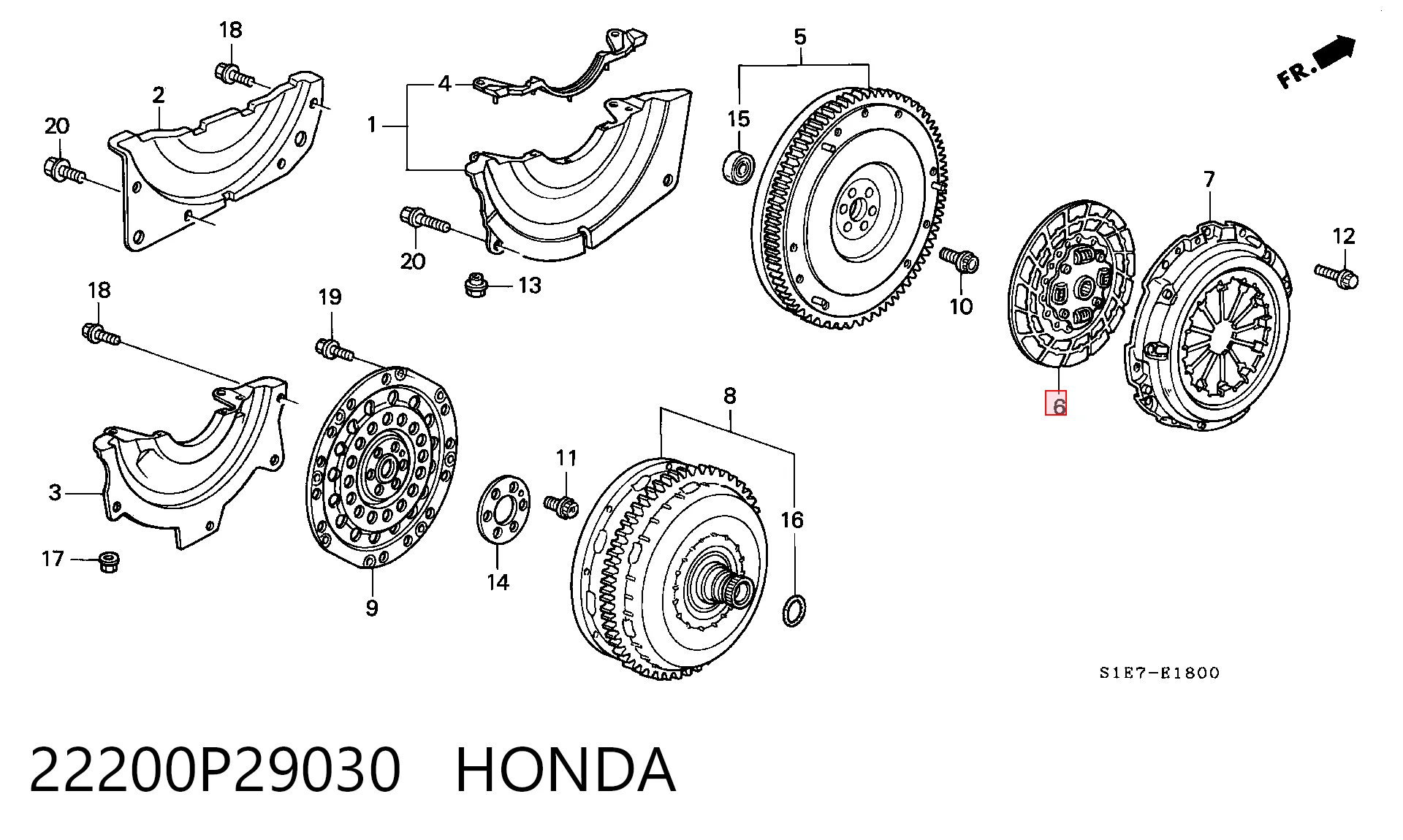  Disco de embraiagem Honda HR-V SUV (GH) (1999 - 2005) 