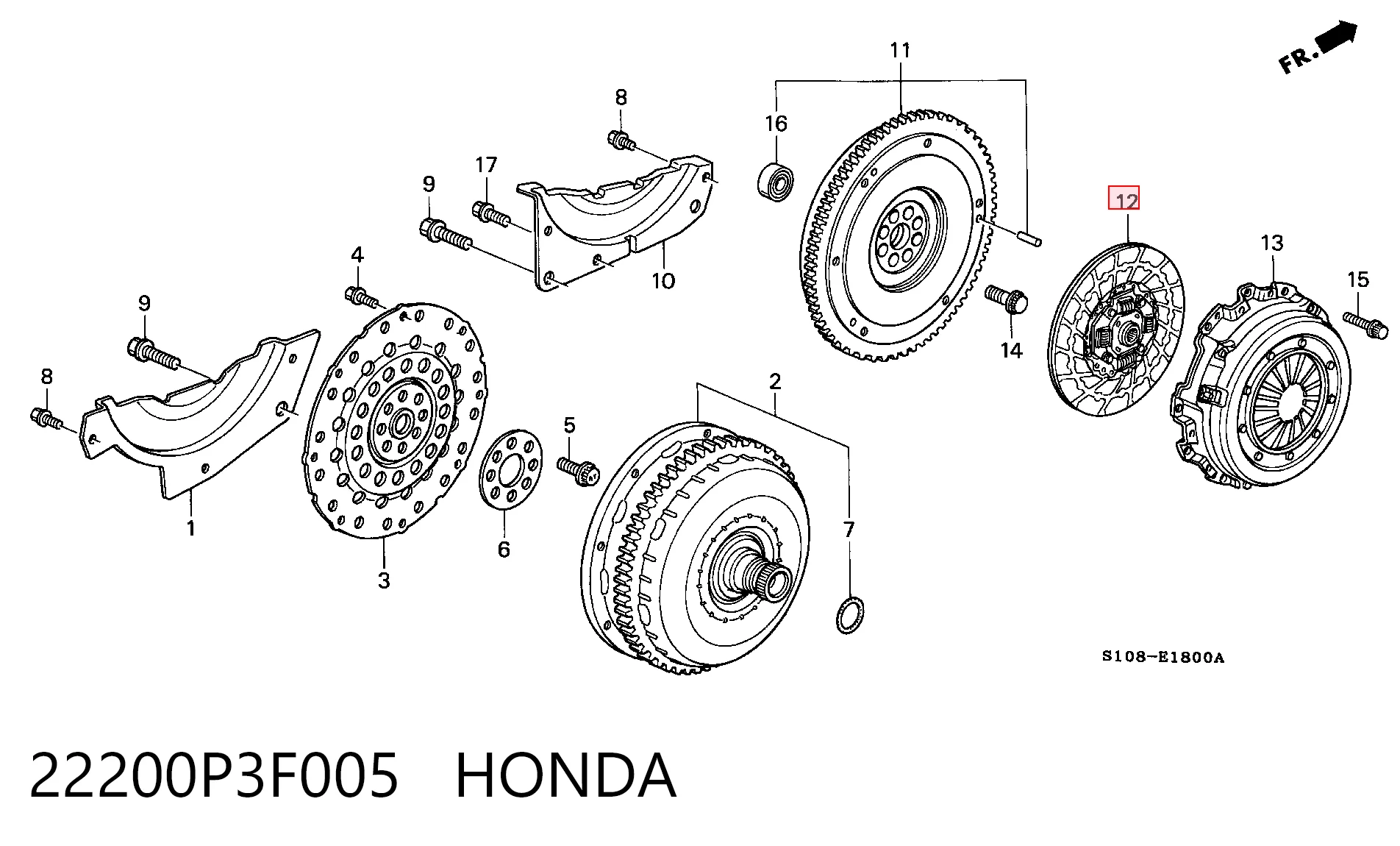 22200P3F005 Honda