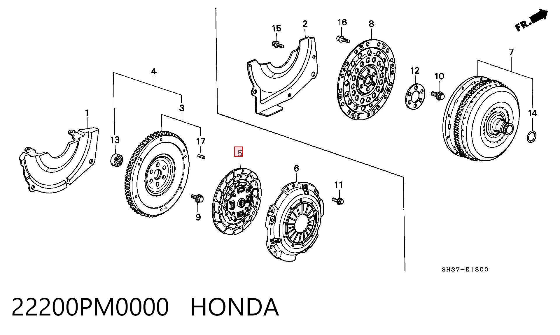 22200PM0000 Honda