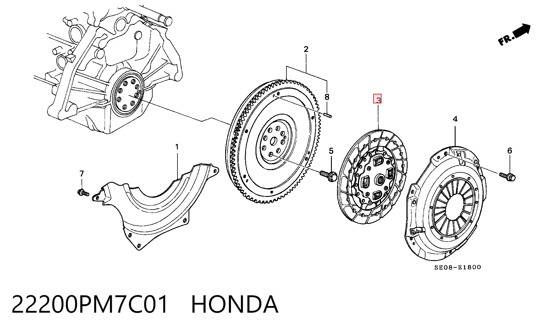 22200PM7C01 Honda