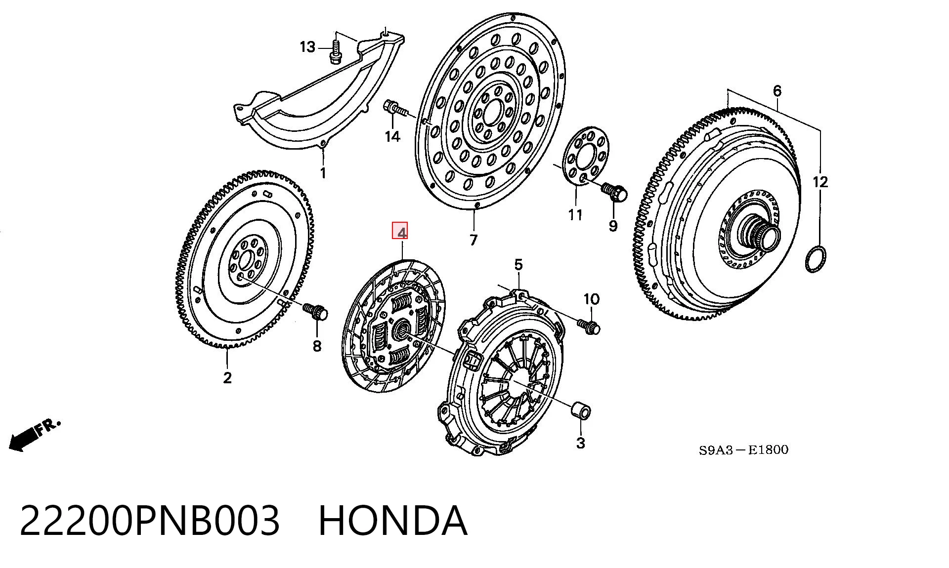 Disco de embraiagem Honda CR-V preço, a partir de 59,04 USD