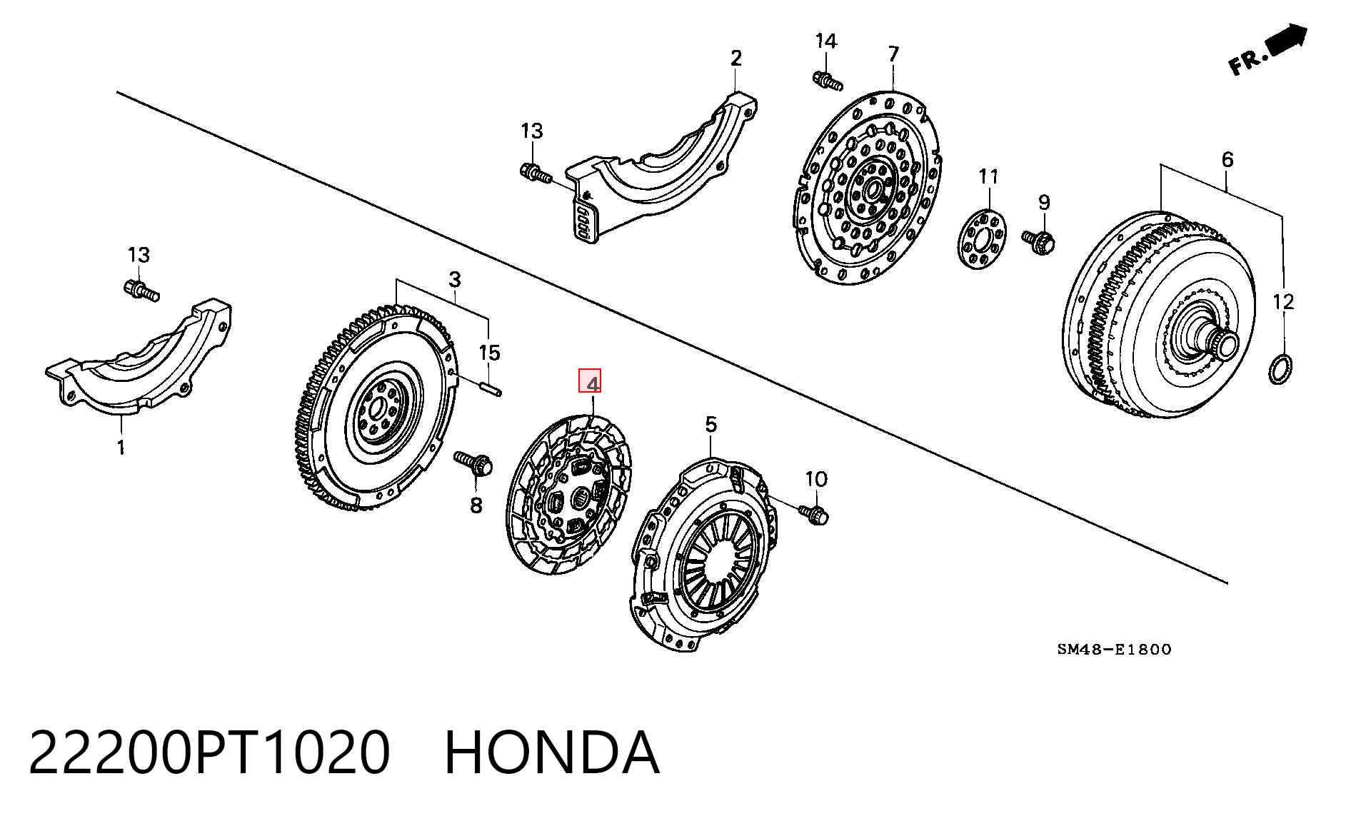 22200PT1020 Honda