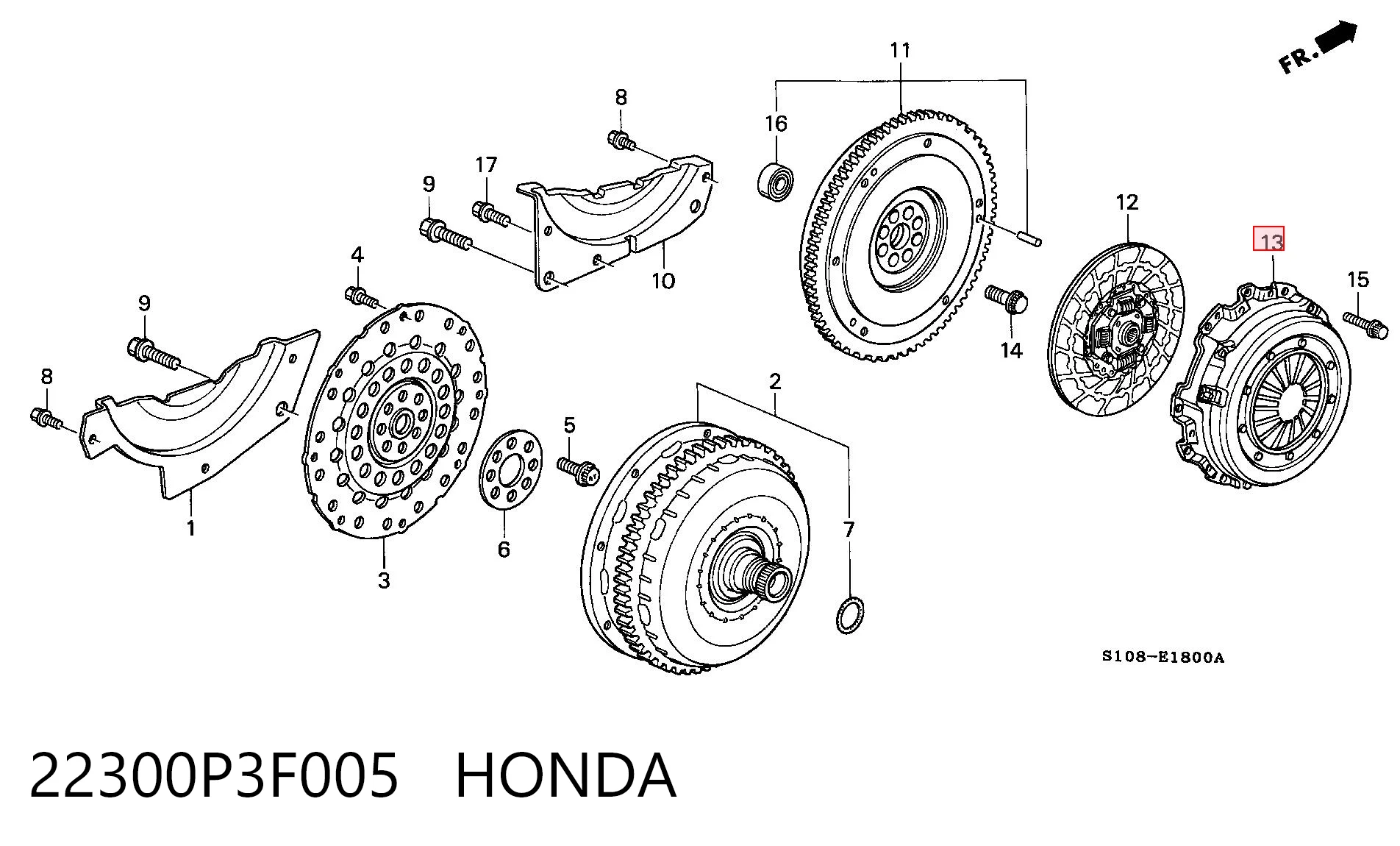 Cesta de embraiagem Honda CR-V I RD