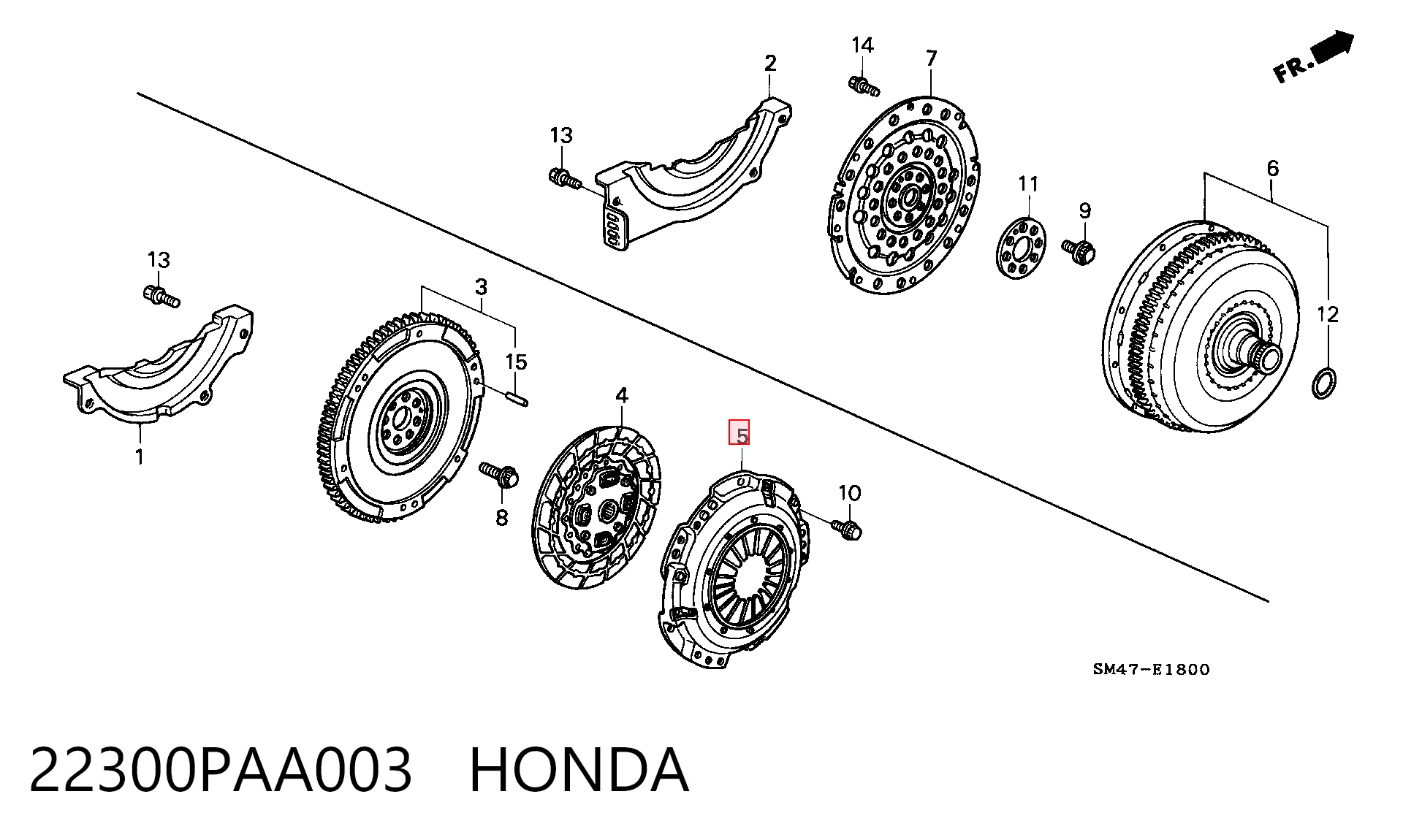 Cesta de embraiagem para Honda Accord CC7