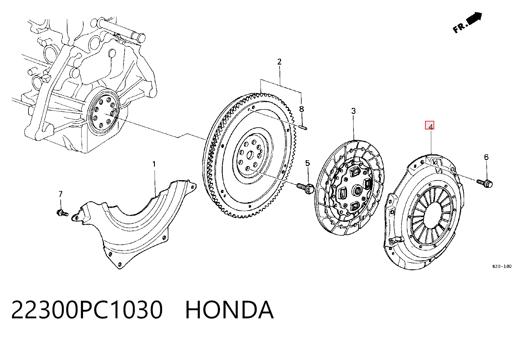 Cesta de embraiagem para Honda Accord III CA5