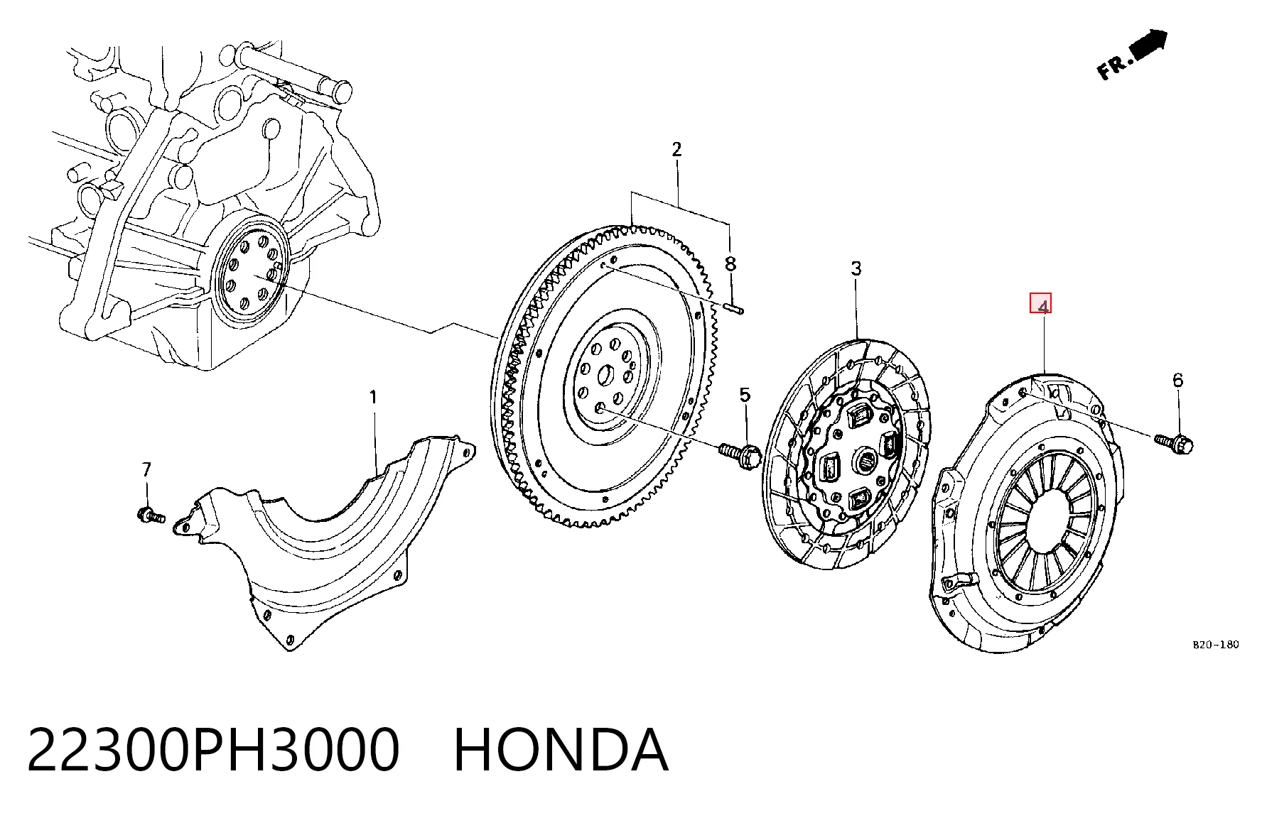 Cesta de embraiagem Honda Accord III CA4, CA5