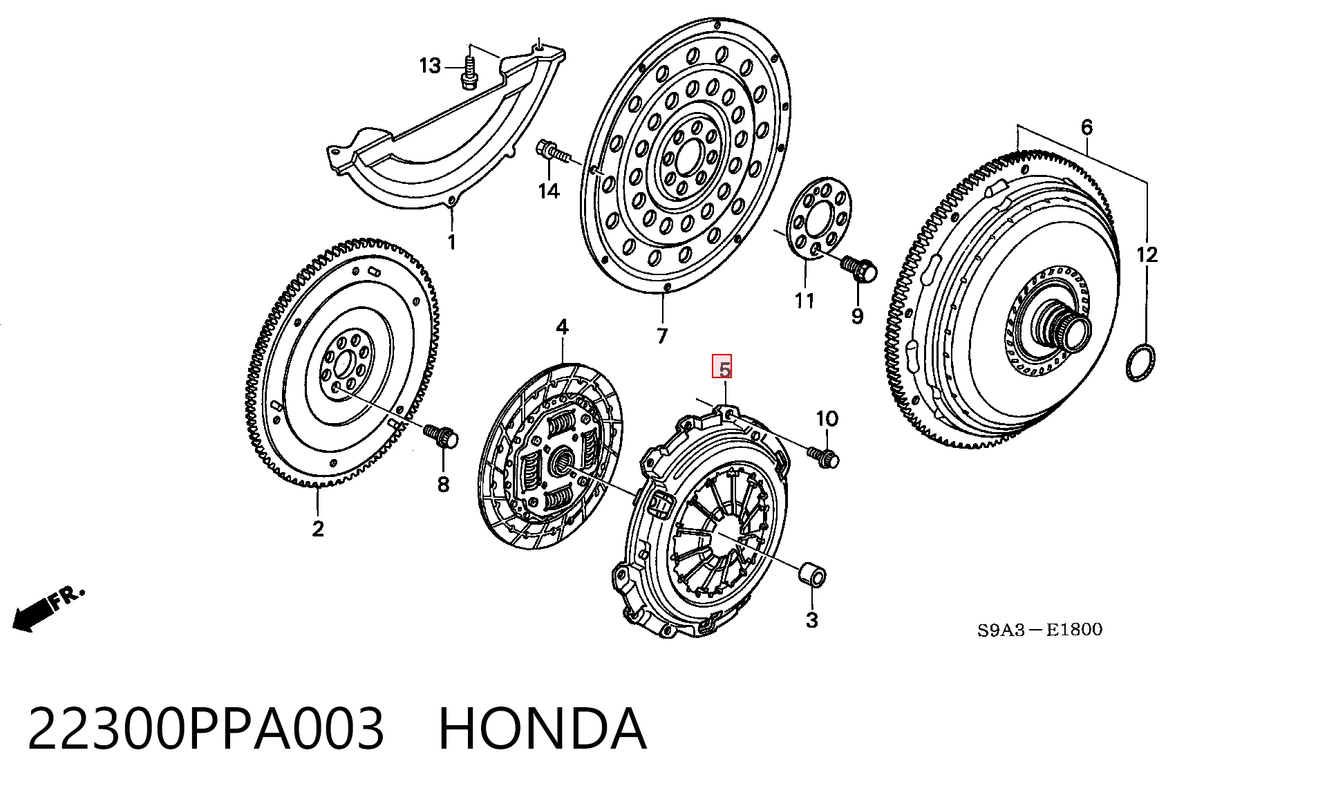 Cesta de embraiagem Honda CR-V  RD ao melhor preço