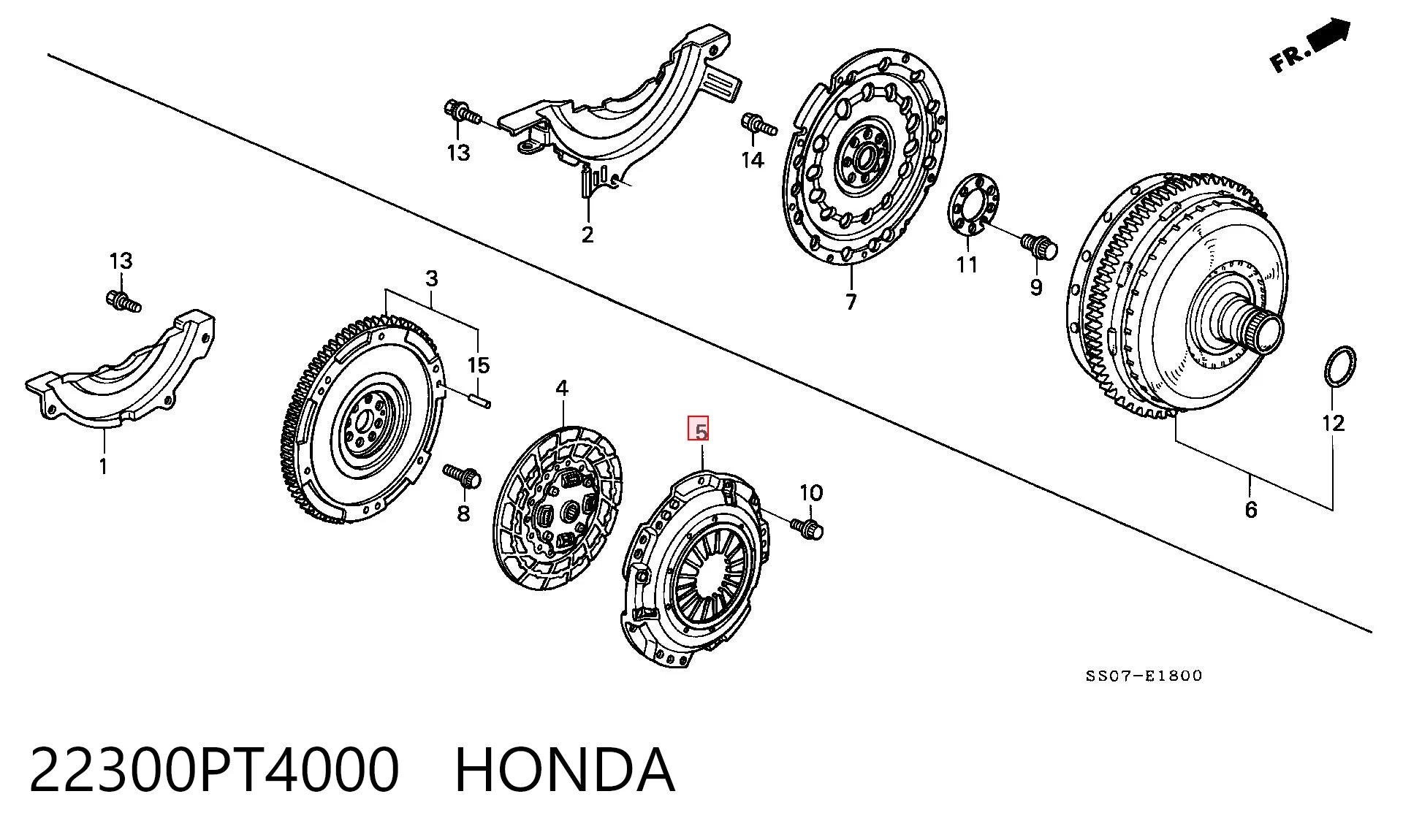 Cesta de embraiagem Honda Accord V CC7 ao melhor preço