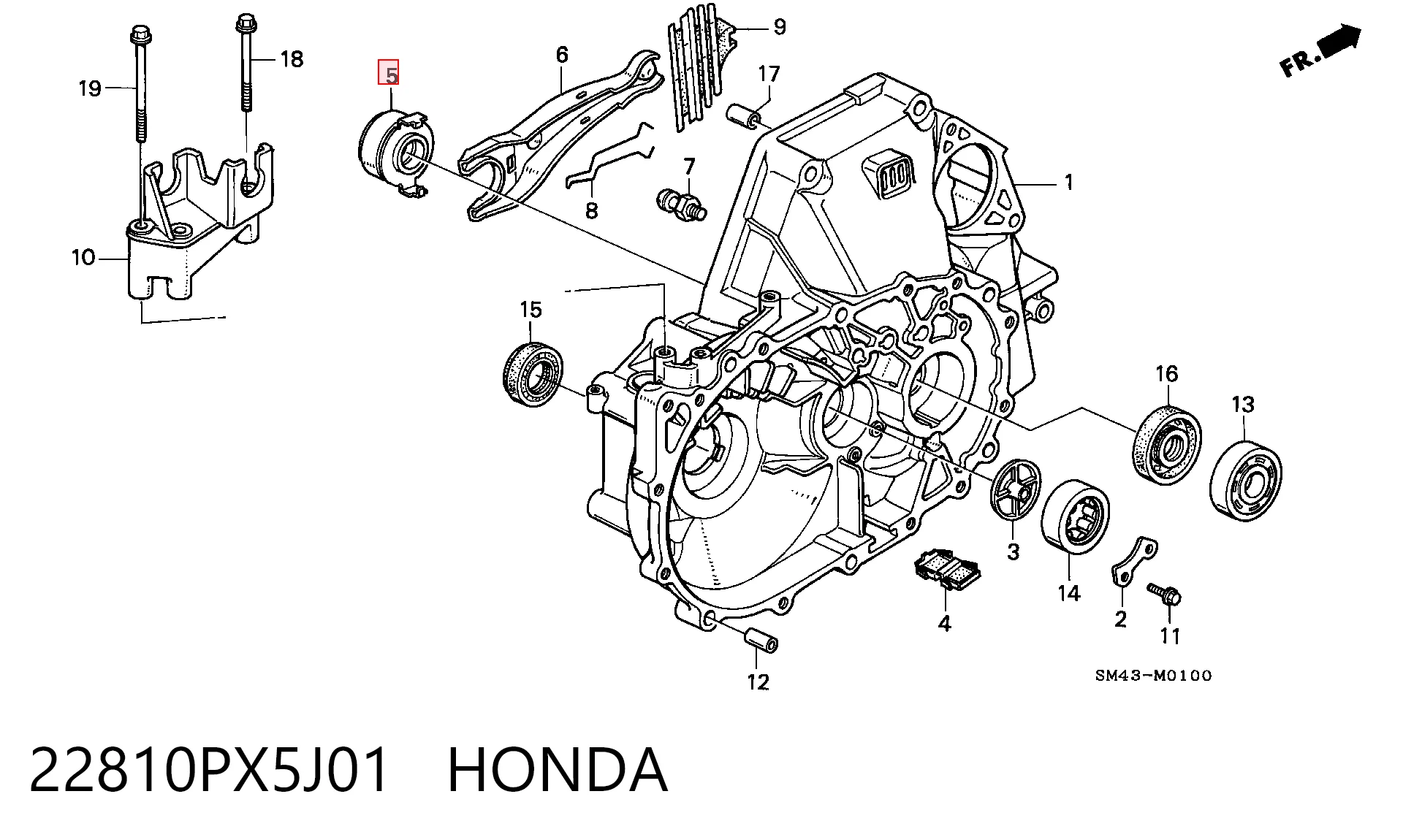 22810PX5J01 Honda