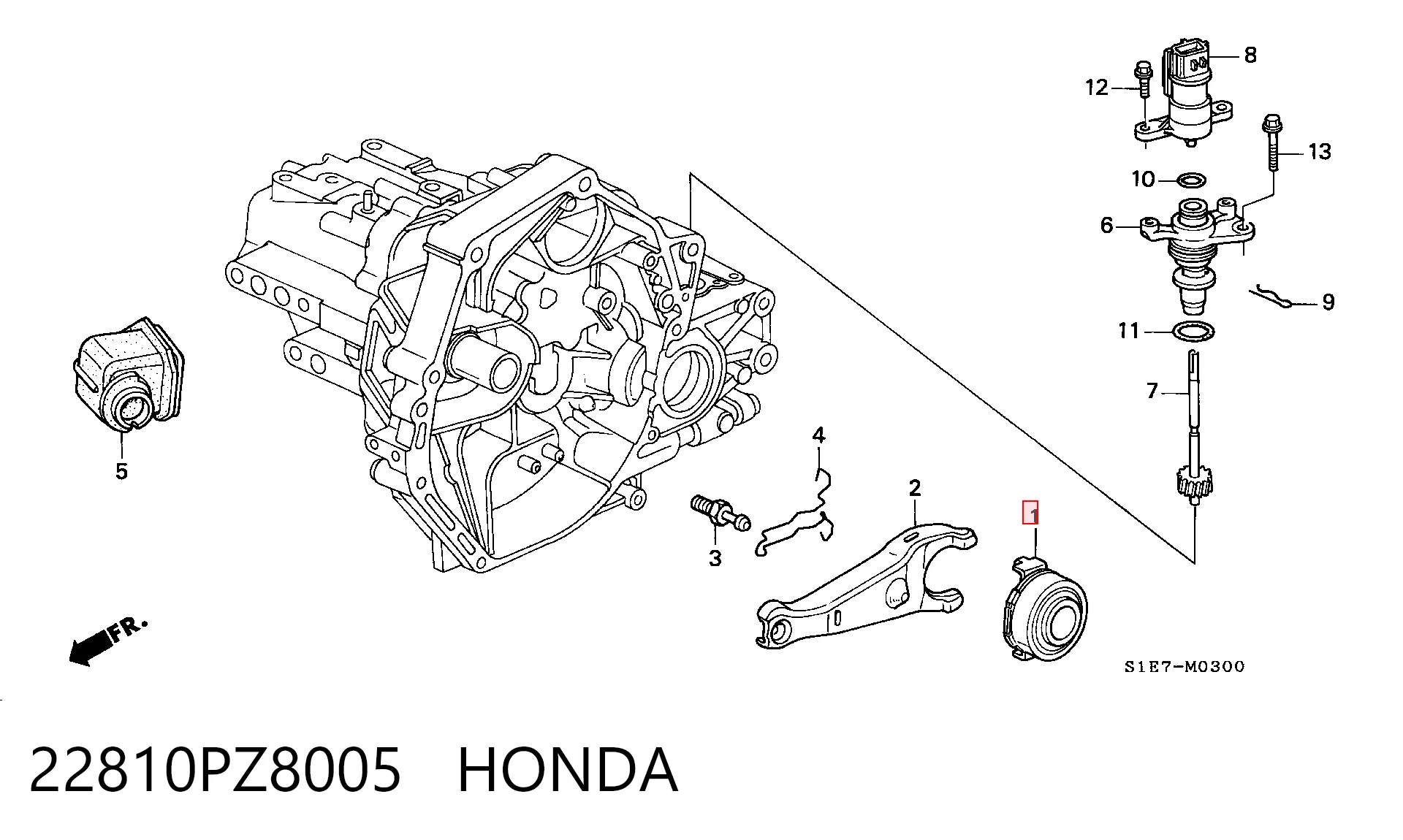Rolamento de liberação de embraiagem para Honda Civic EJ9, EK3/4