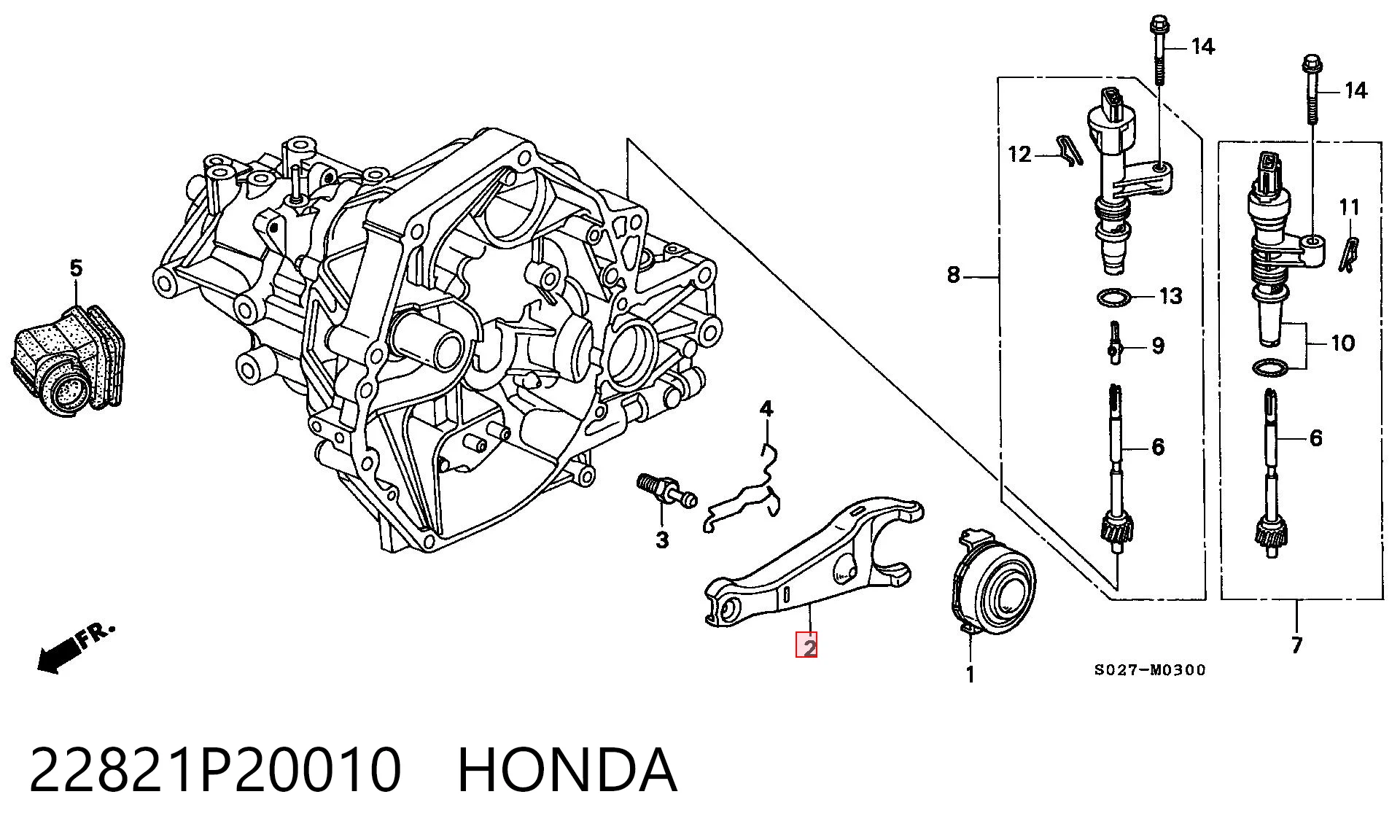 Forquilha de embraiagem Honda Civic VII EU, EP, EV ao melhor preço