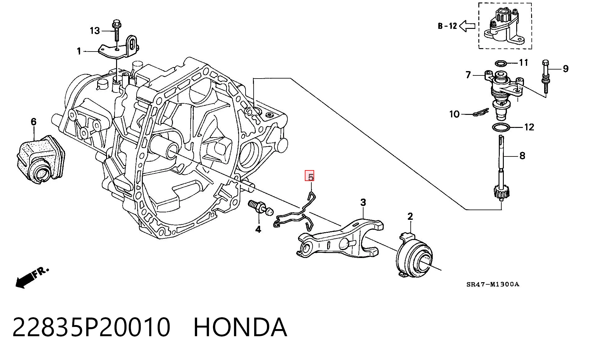 22835P20010 Honda 
