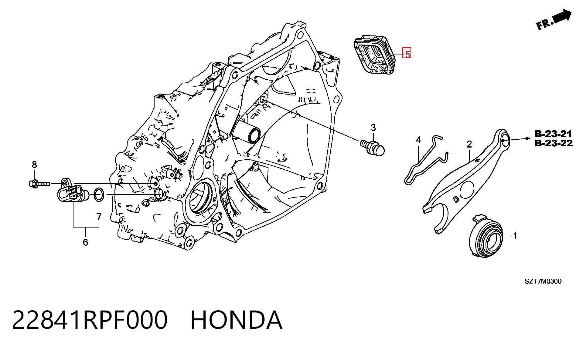 22841RPF000 Honda 