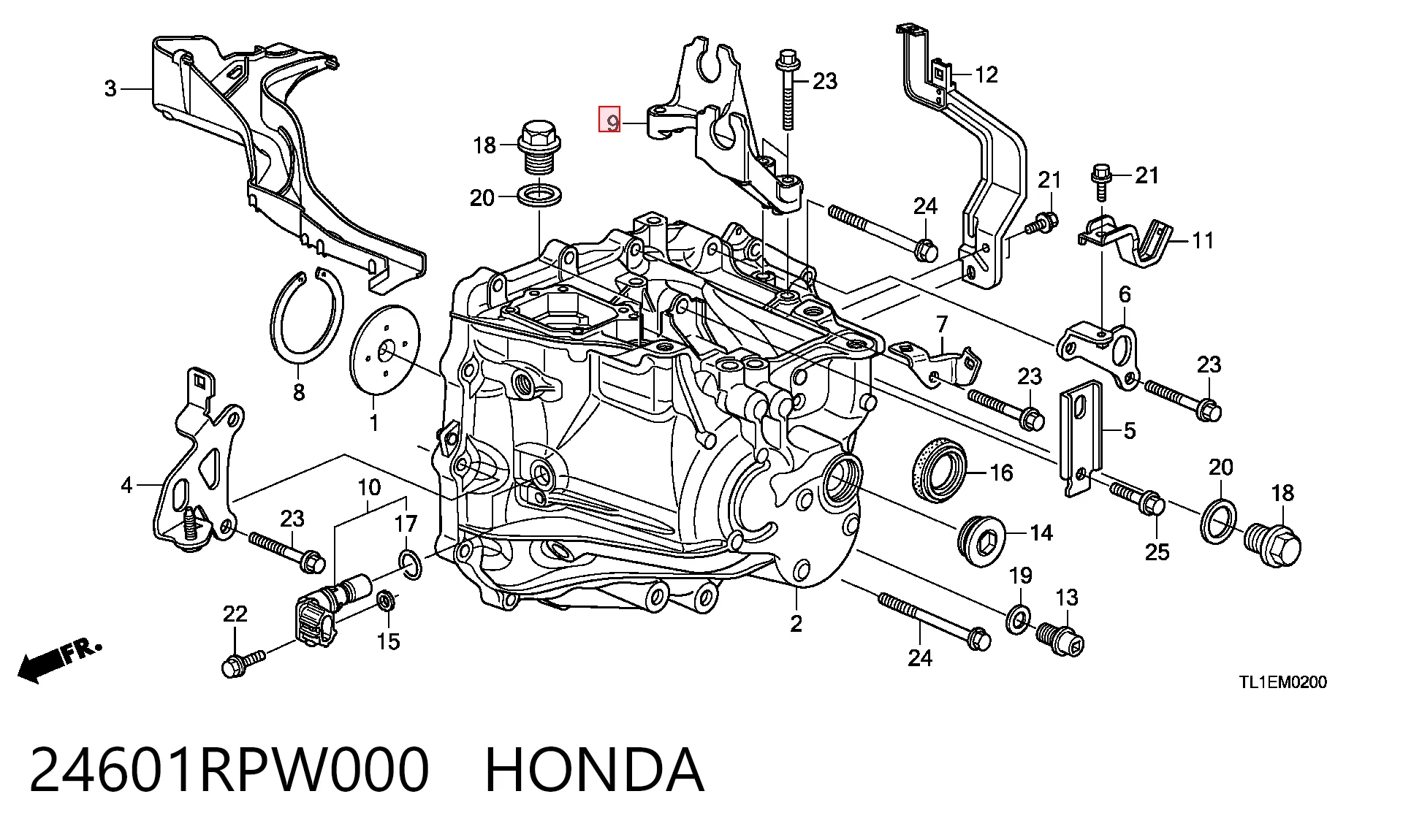 24601RPW000 Honda