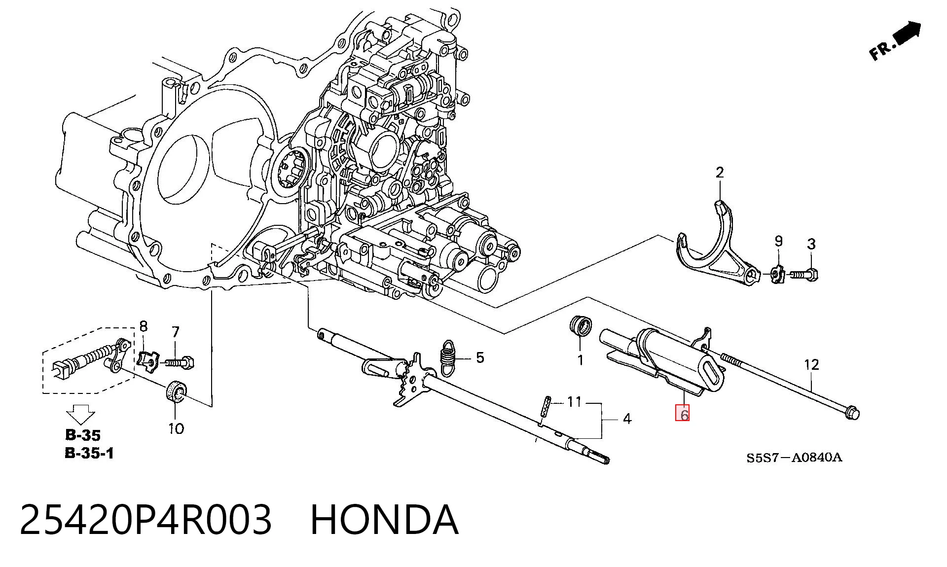25420P4R003 Honda Filtro da Caixa Automática de Mudança