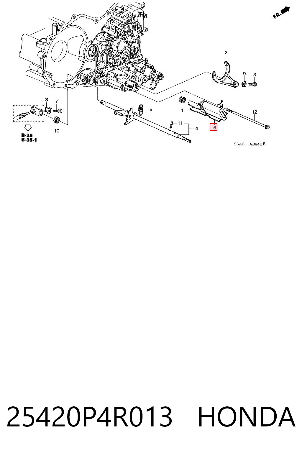 25420P4R013 Honda Filtro da Caixa Automática de Mudança
