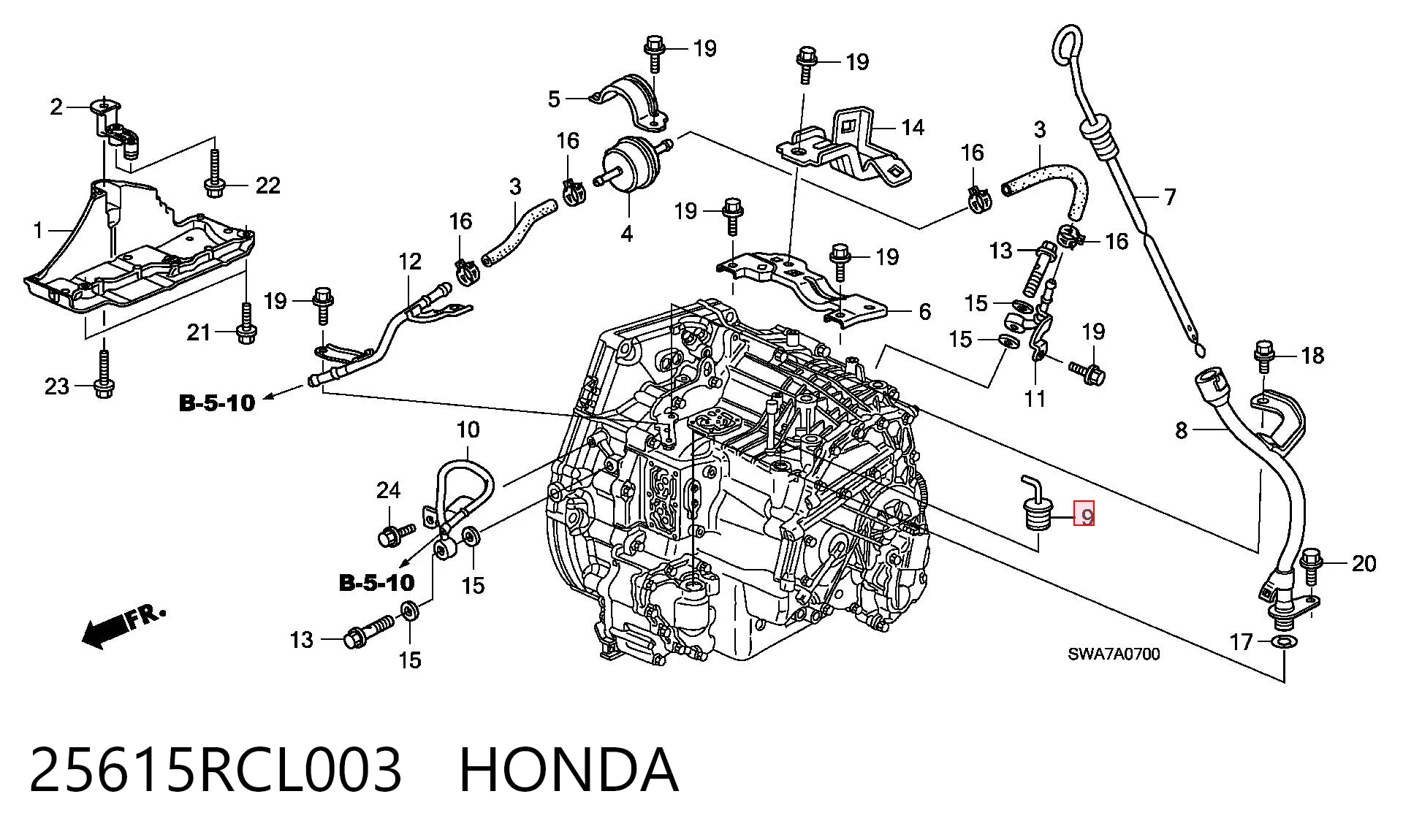 25615RCL003 Honda 