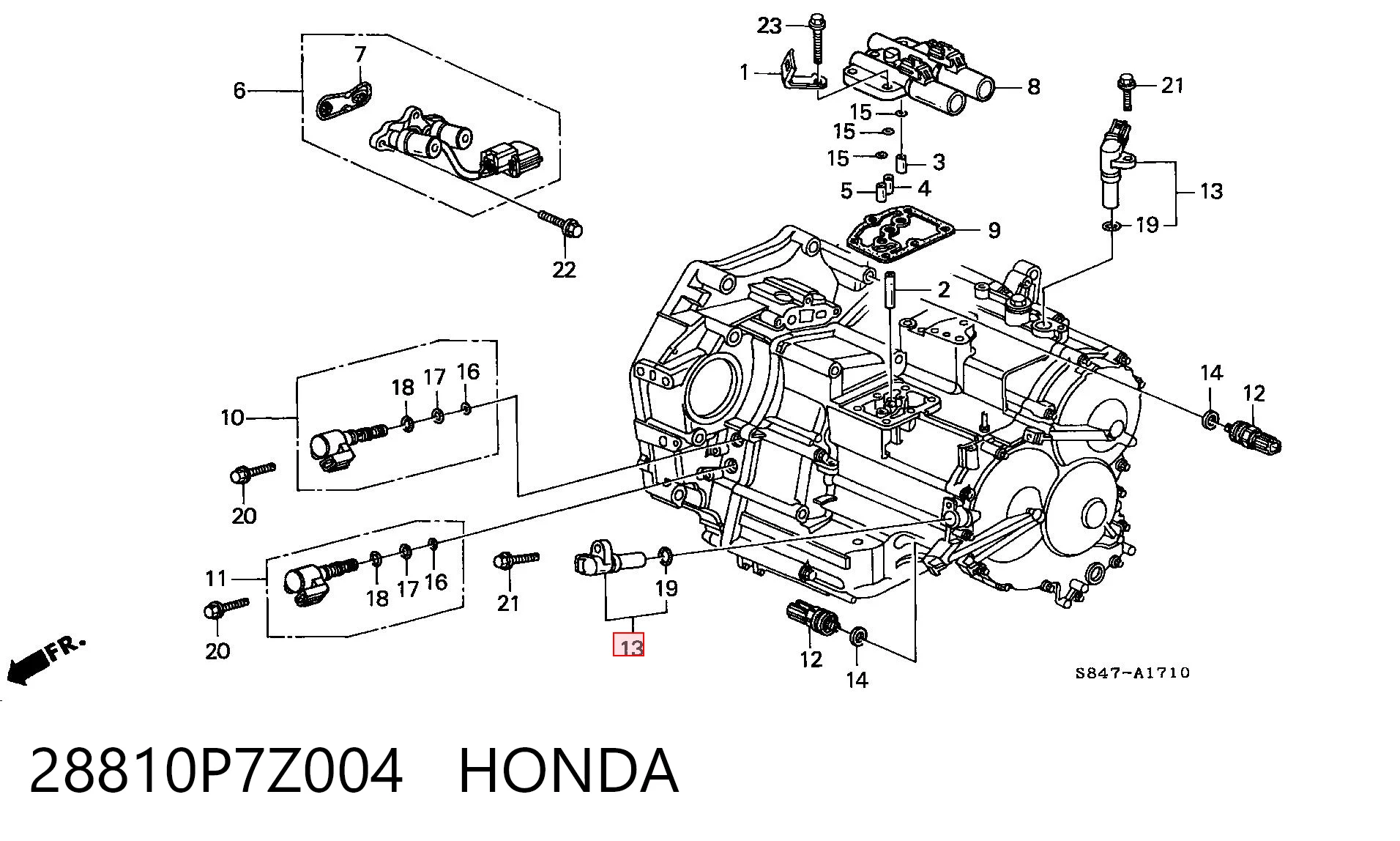 Sensor de velocidade para Honda Accord VI CG