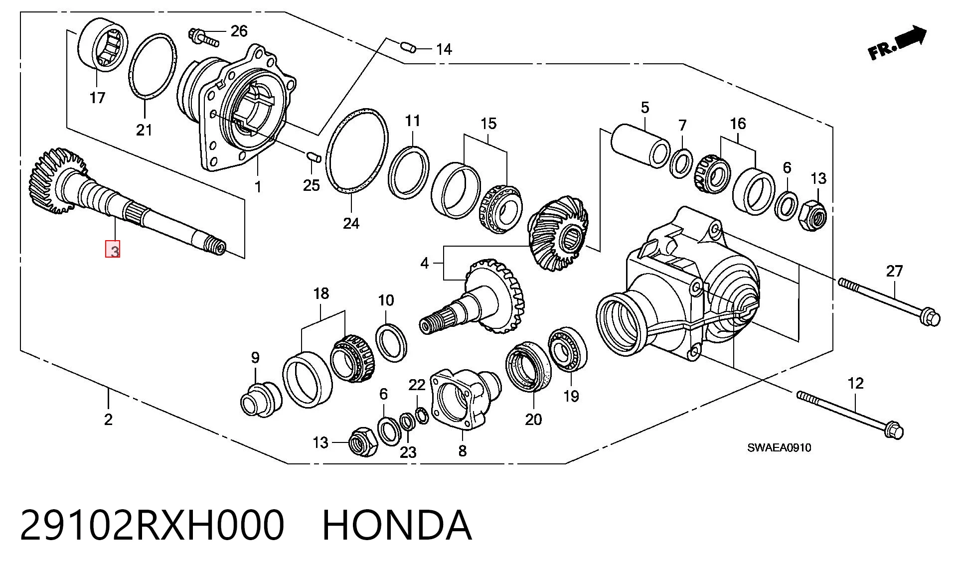 29102RXH000 Honda 