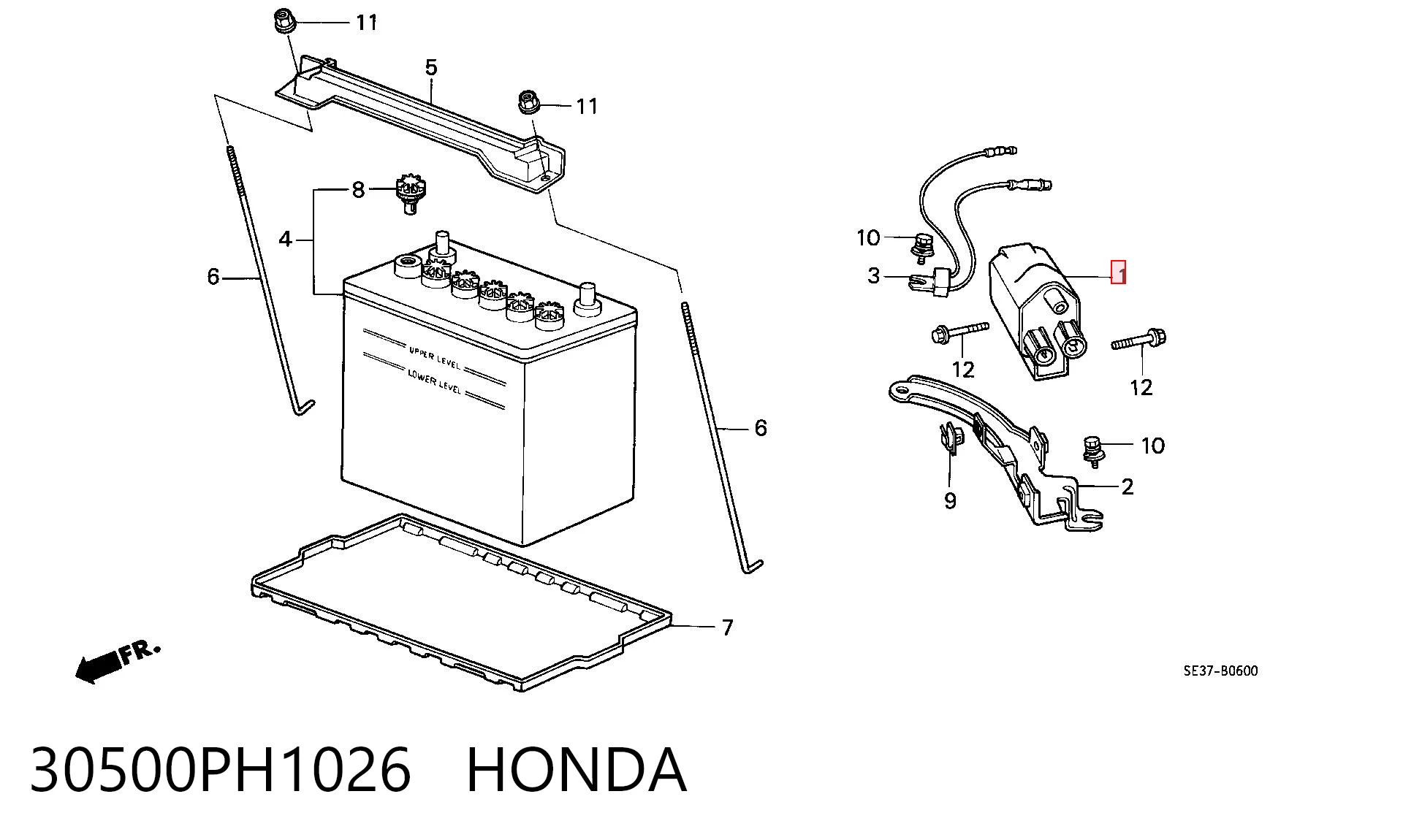 Bobina de ignição Honda Accord III CA4, CA5