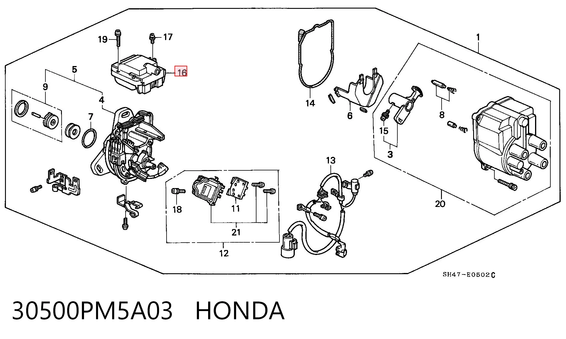  para Honda Civic III (AL, AJ, AG, AH)