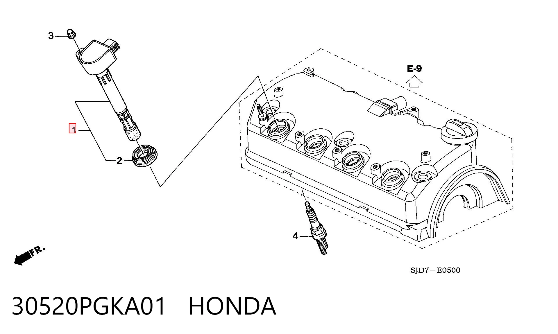 30520PGKA01 Honda Bobina de ignição