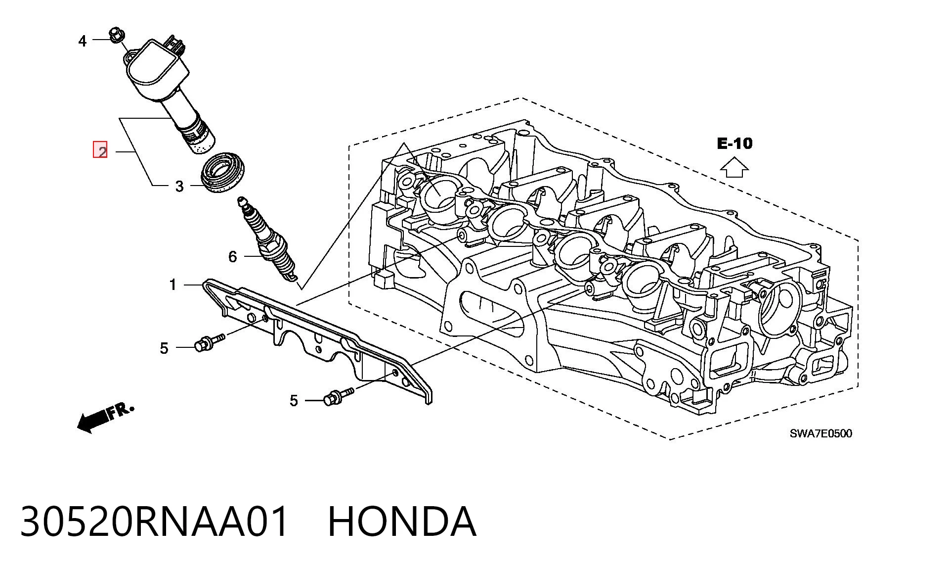 30520RNAA01 Honda Bobina de ignição