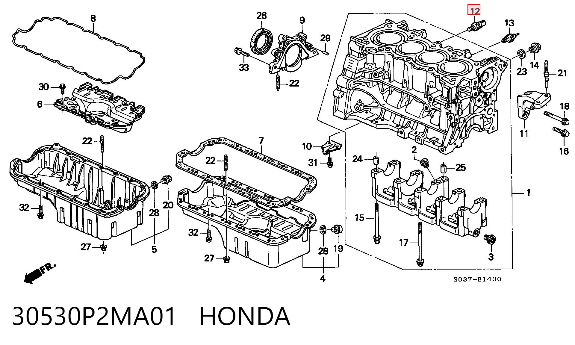 Compre Sensor de detonação Honda Civic 6