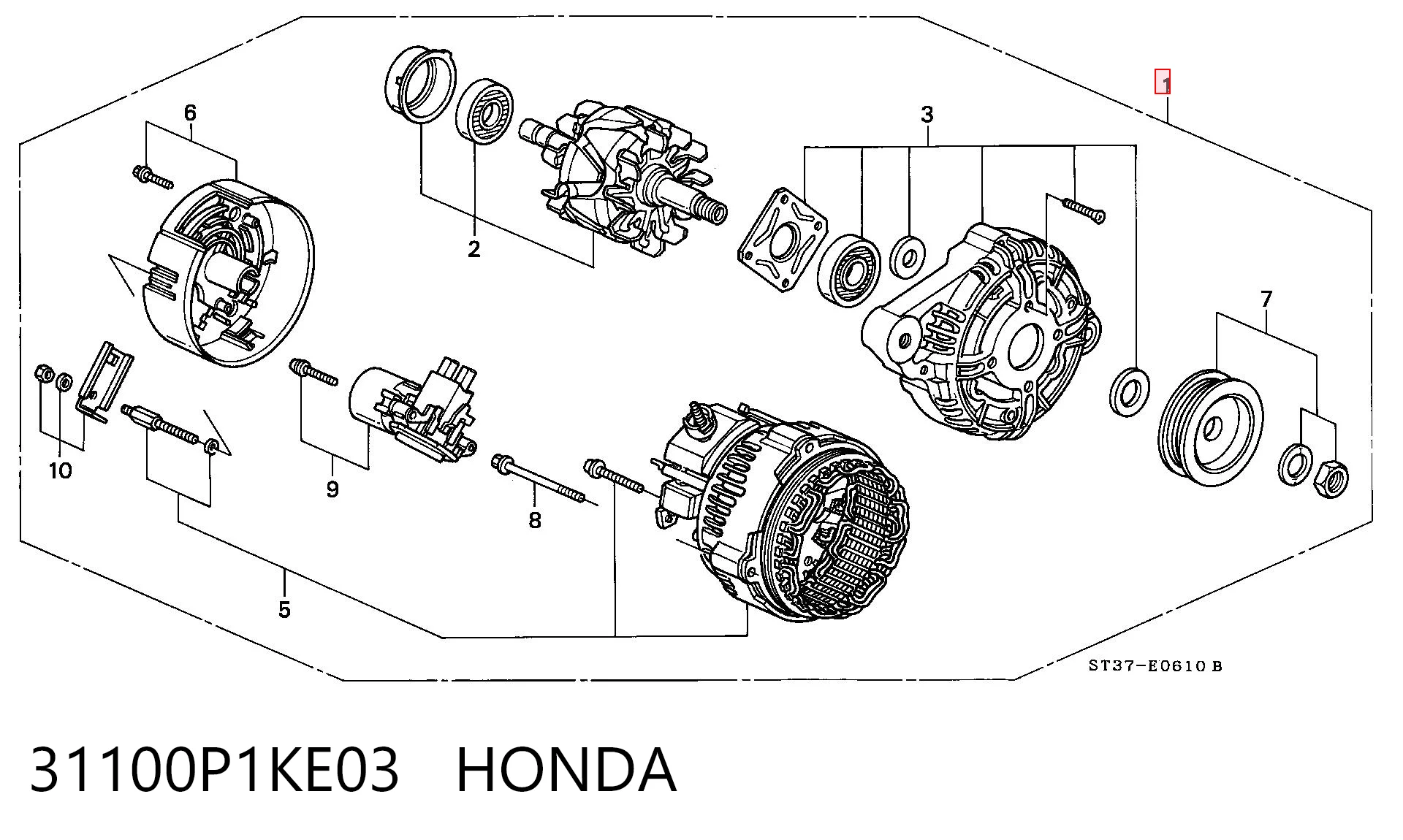 31100P1KE03 Honda Gerador