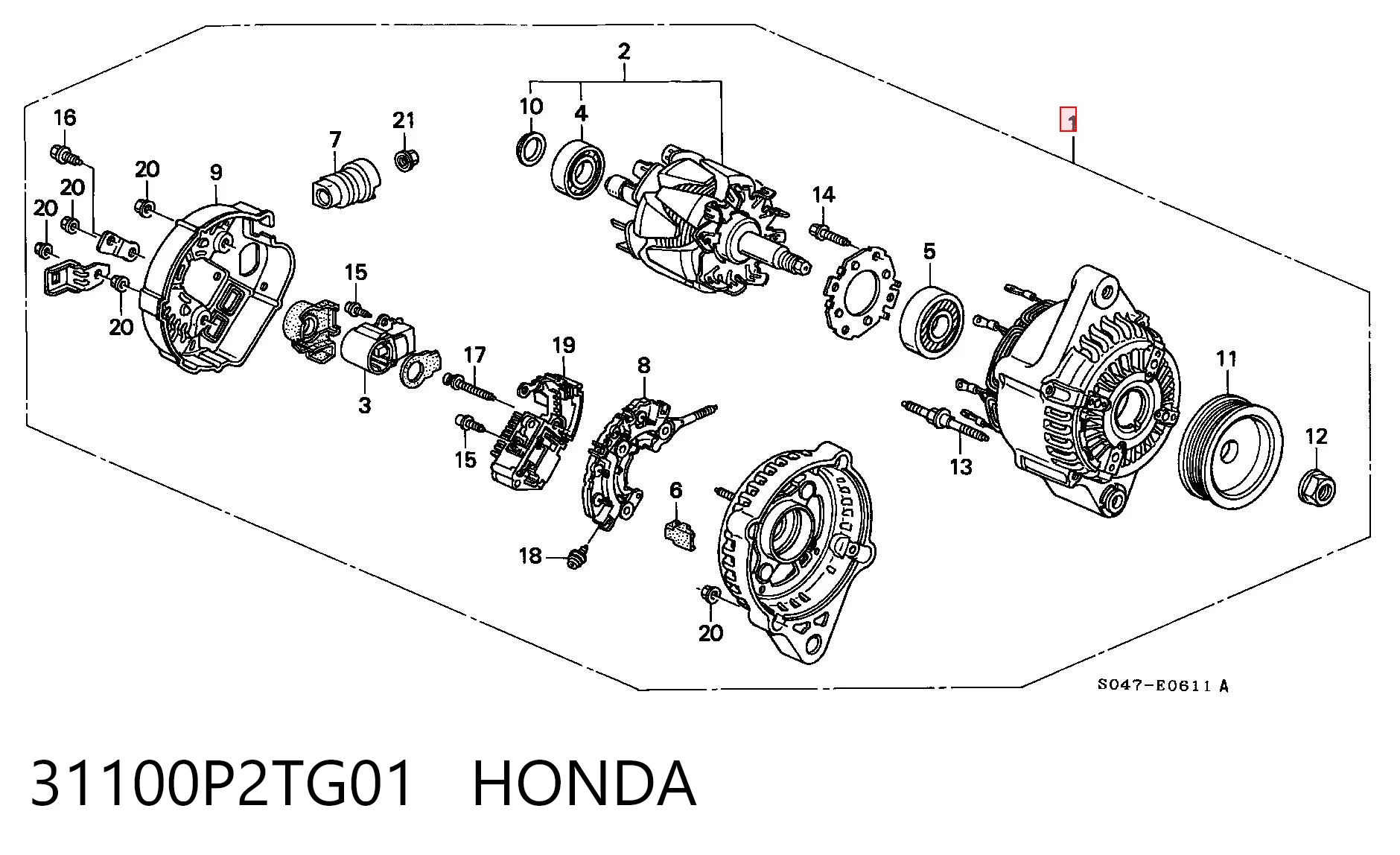 31100P2TG01 Honda