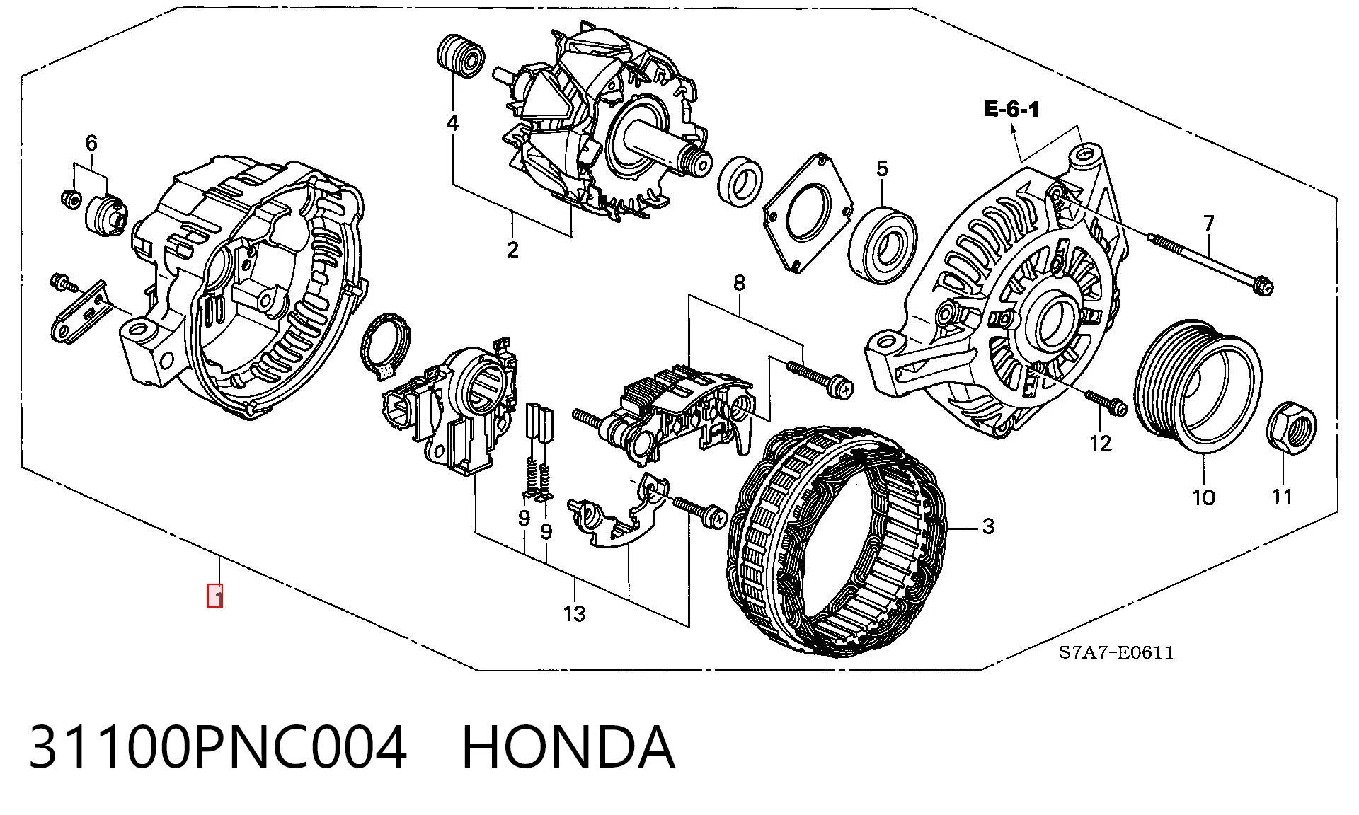31100PNC004 Honda Gerador
