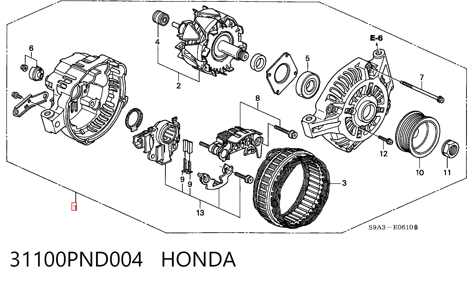 31100PND004 Honda Gerador