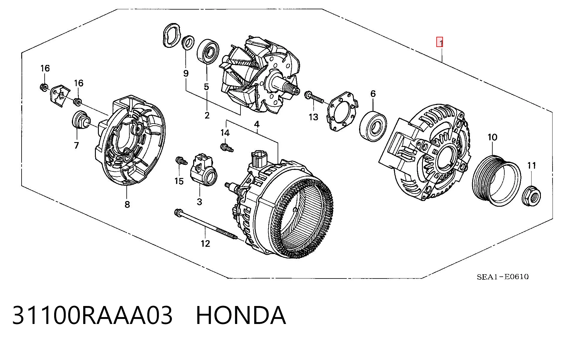 31100RAAA03 Honda Gerador
