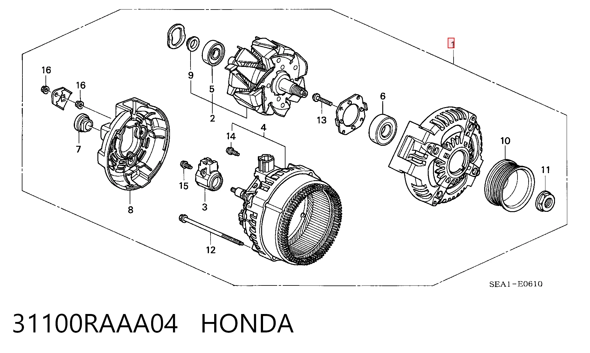 31100RAAA04 Honda Gerador