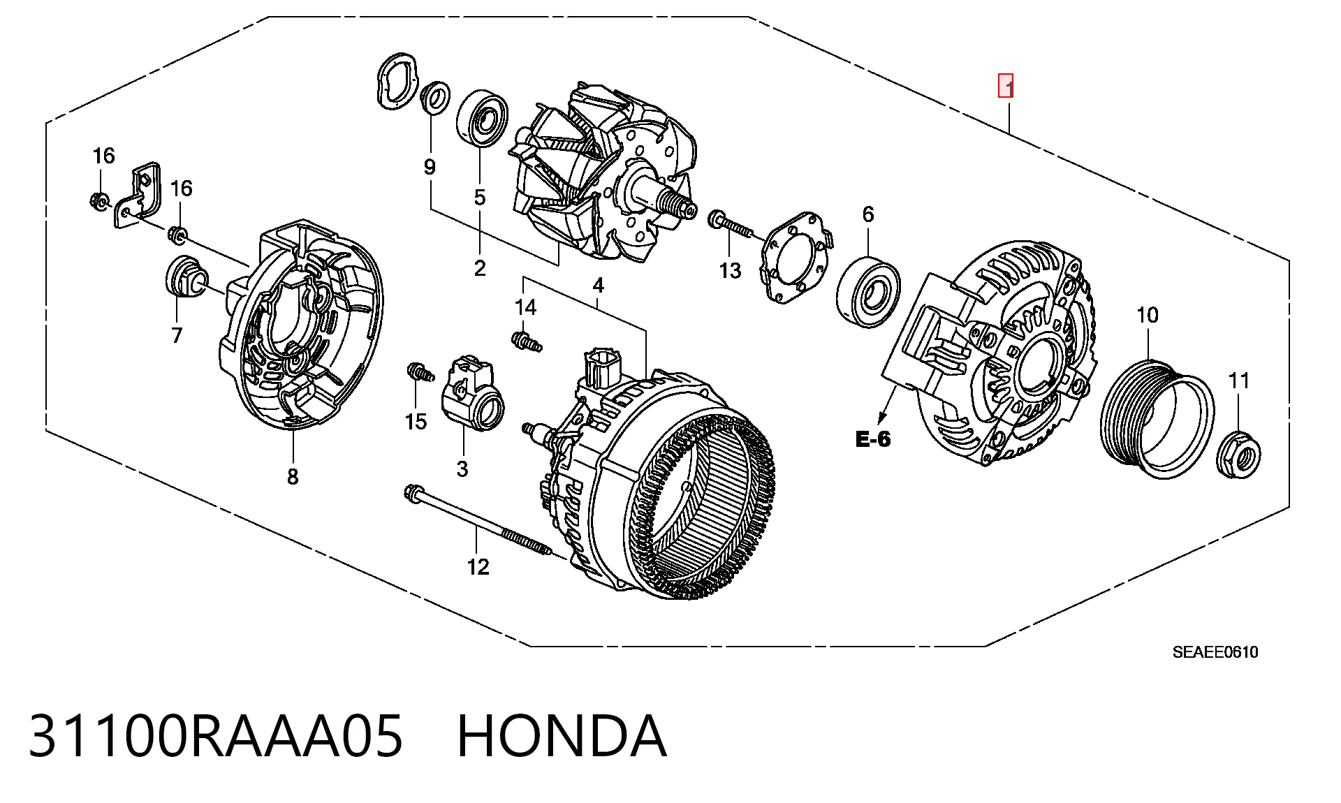 31100RAAA05 Honda Gerador
