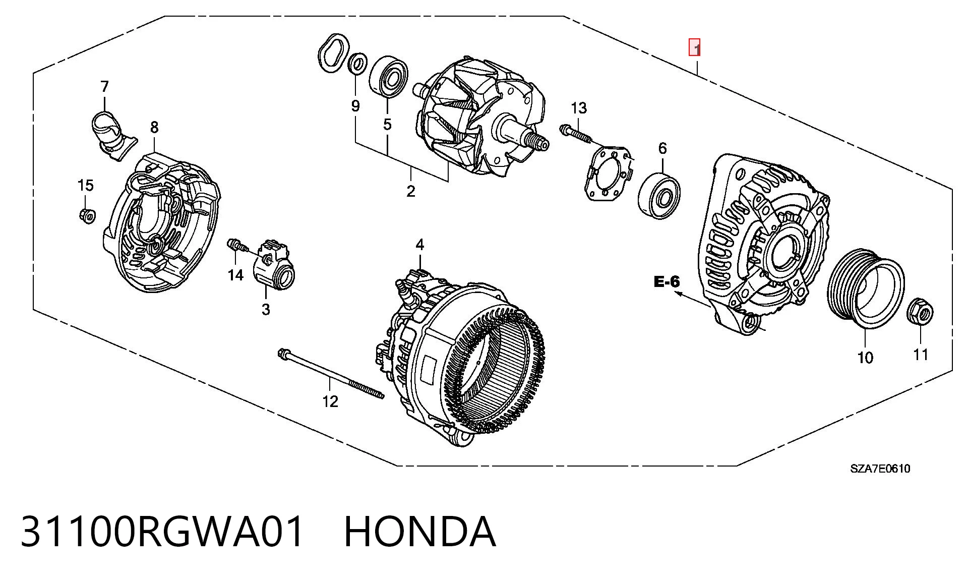 31100RGWA01 Honda Gerador