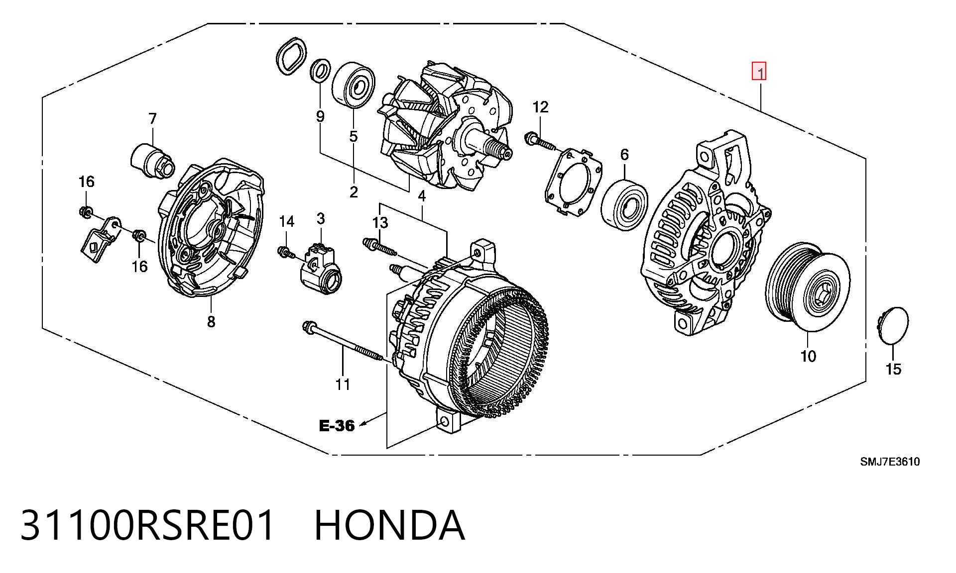 31100RSRE01 Honda Gerador