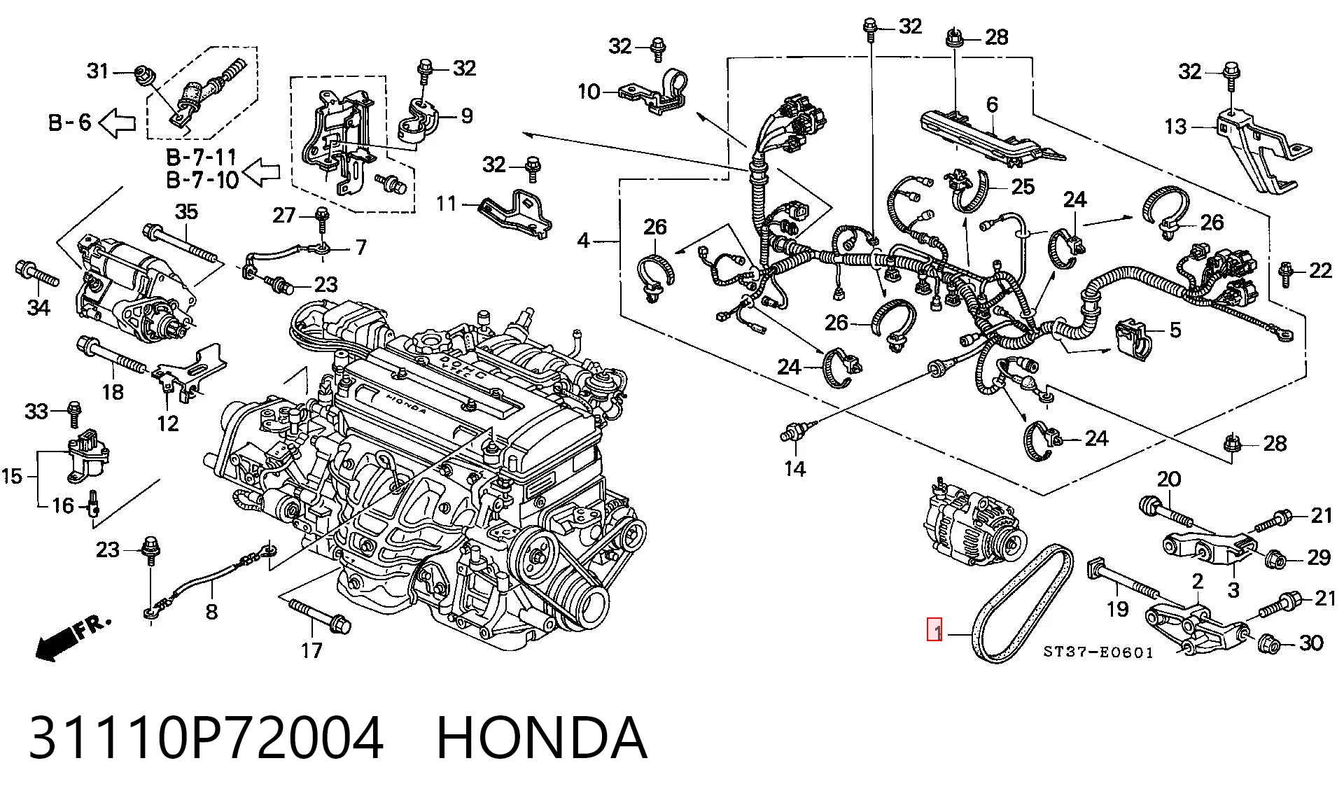 31110P72004 Honda