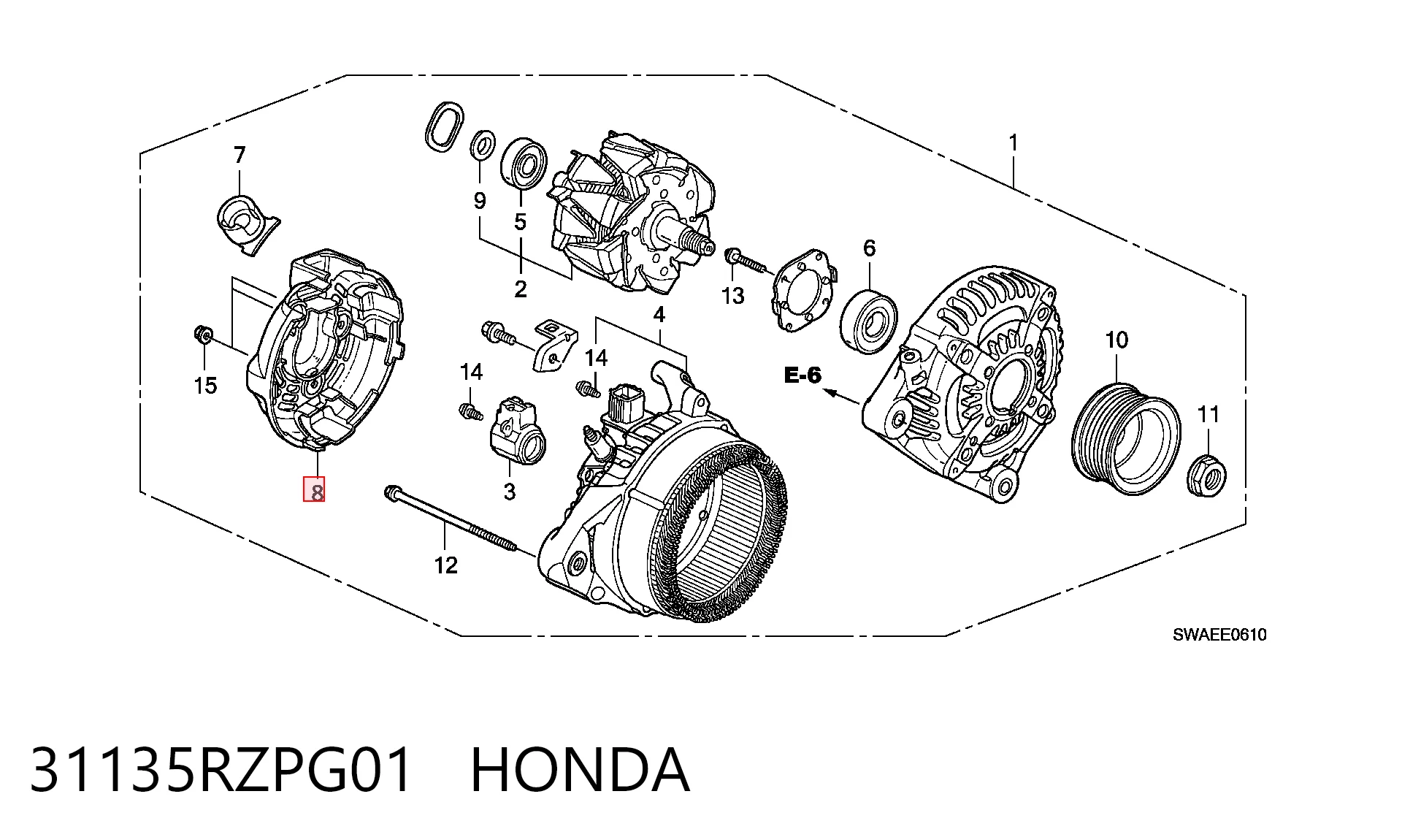 31135RZPG01 Honda