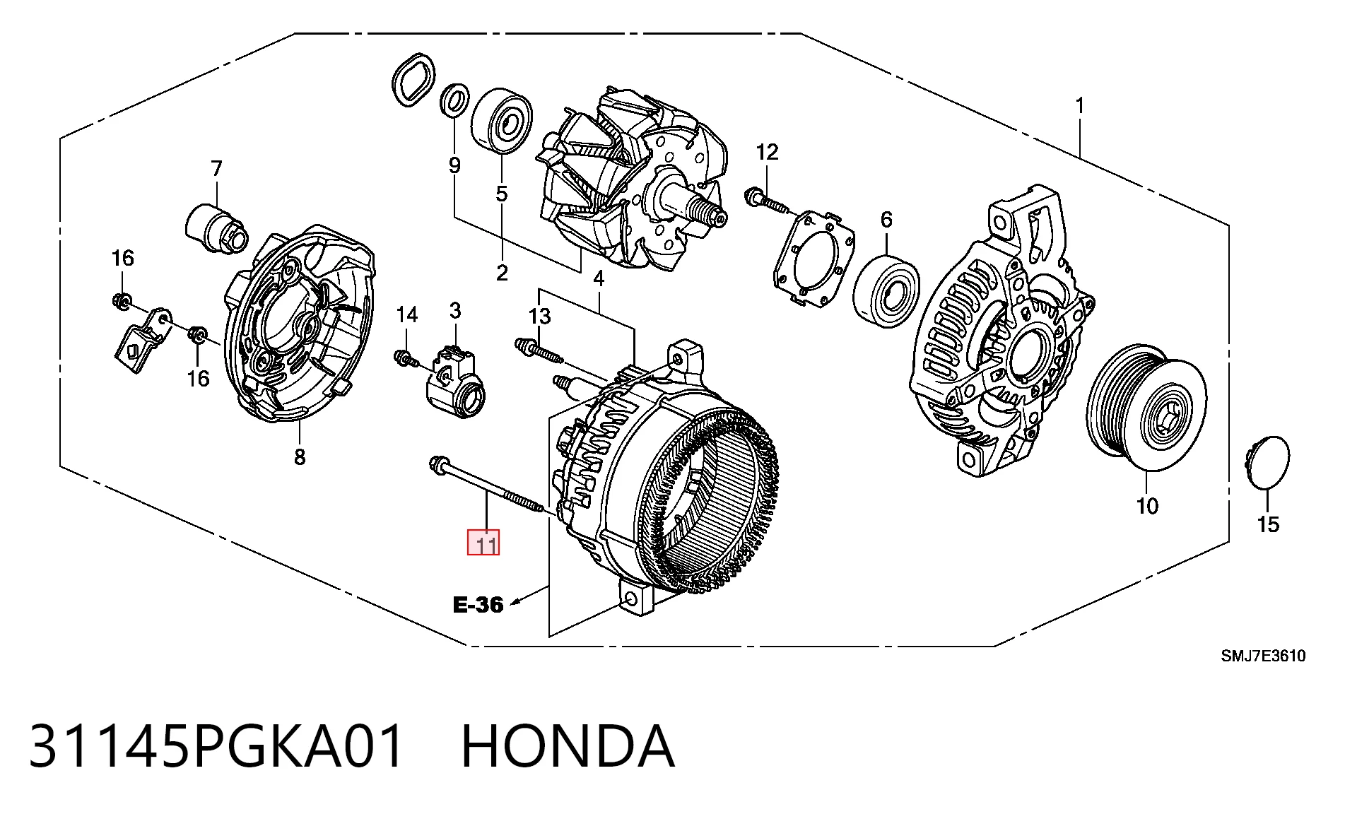 31145PGKA01 Honda