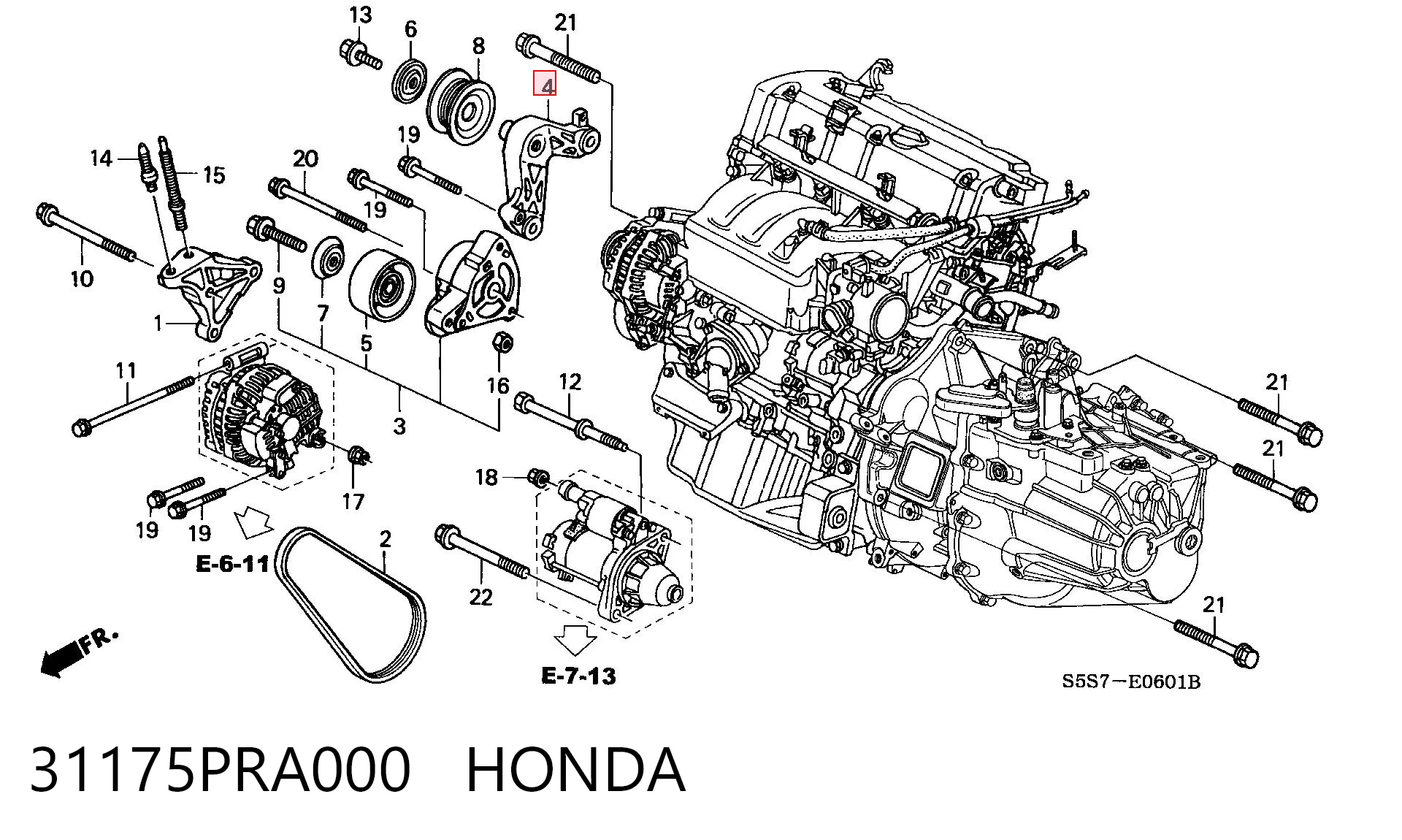 31175PRA000 Honda 
