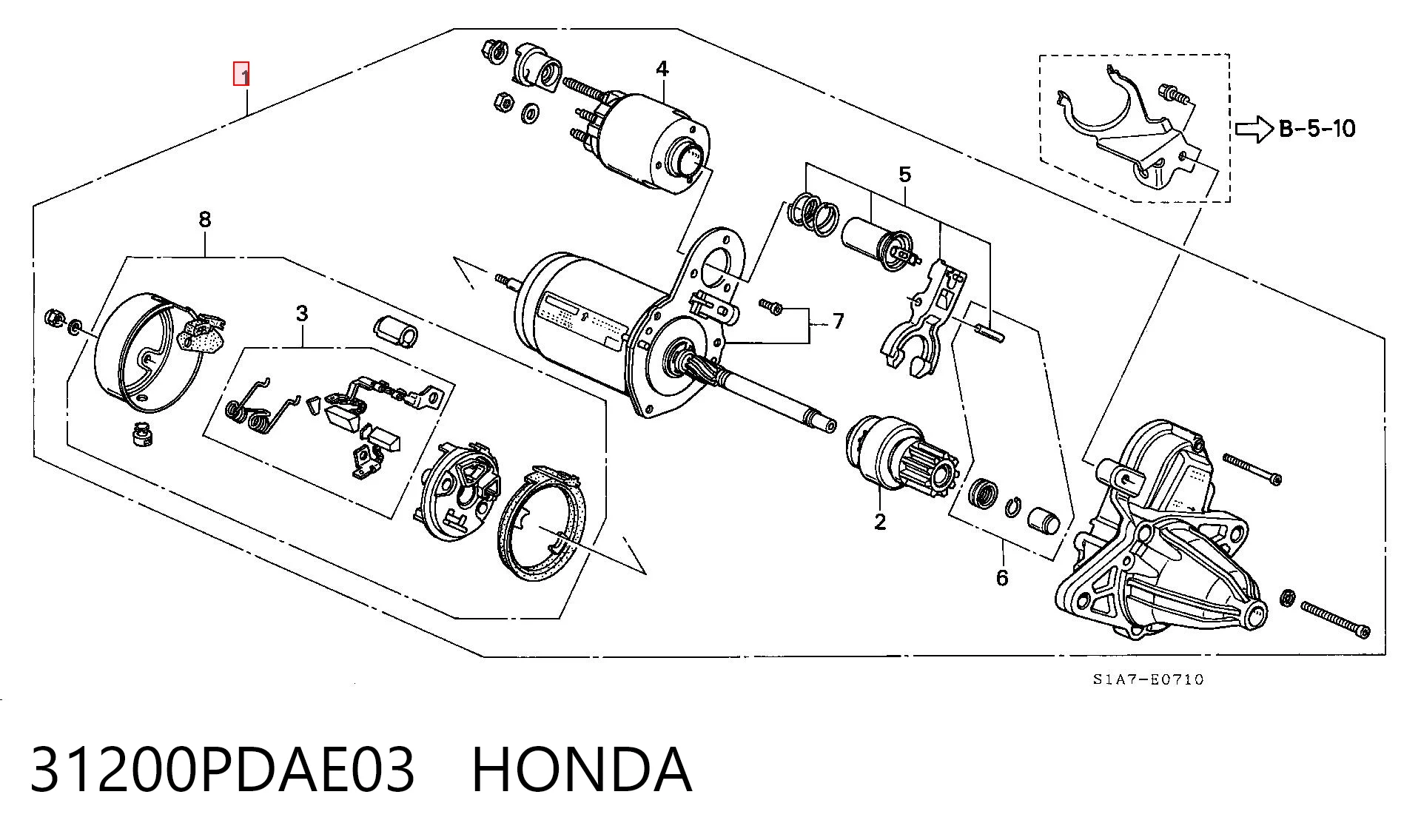 Compre Motor de arranco Honda Accord 6