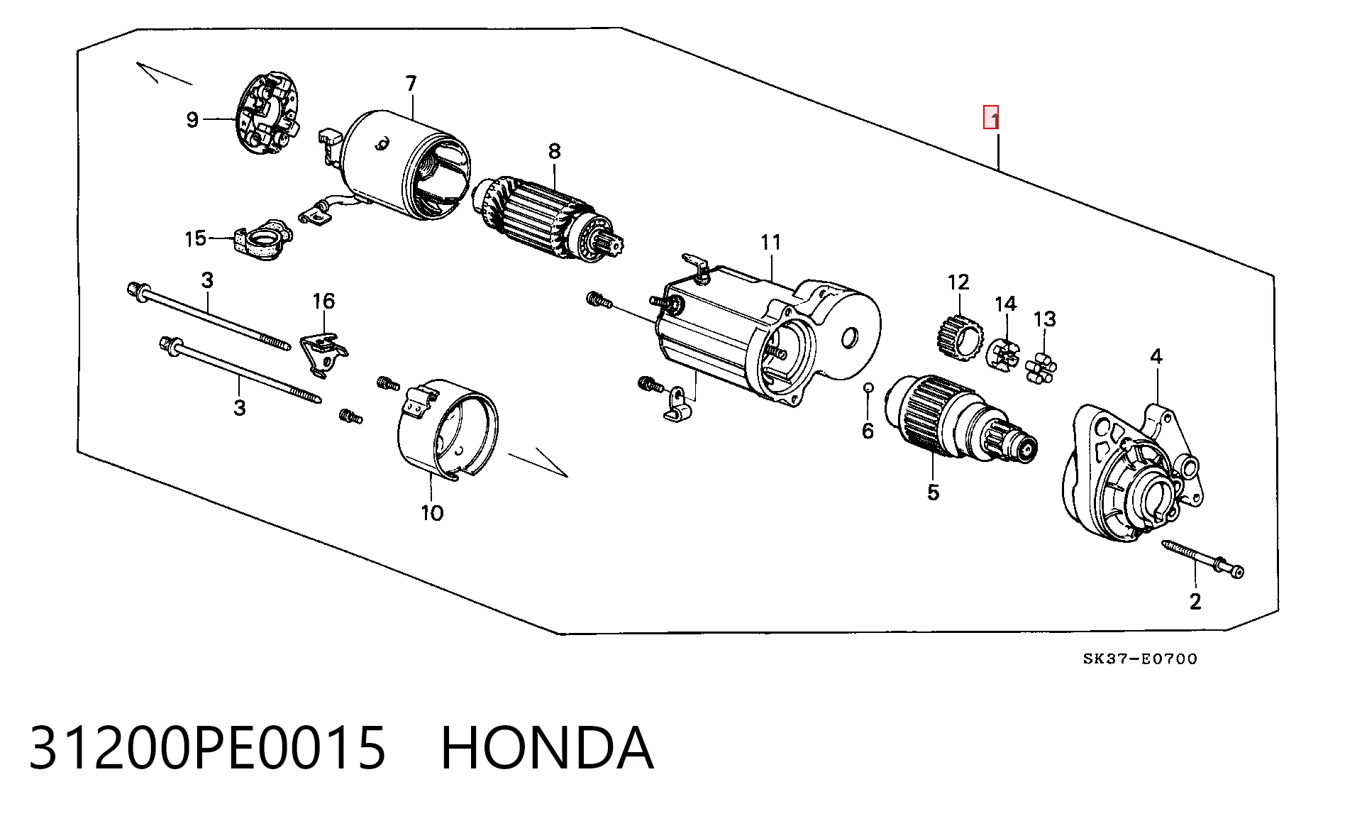 31200PE0015 Honda