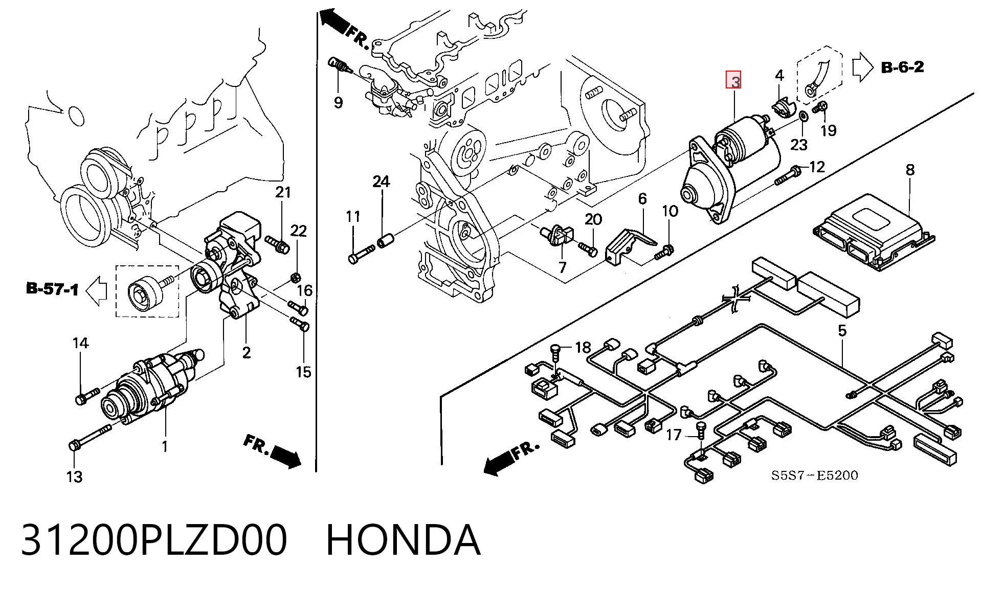 31200PLZD00 Honda