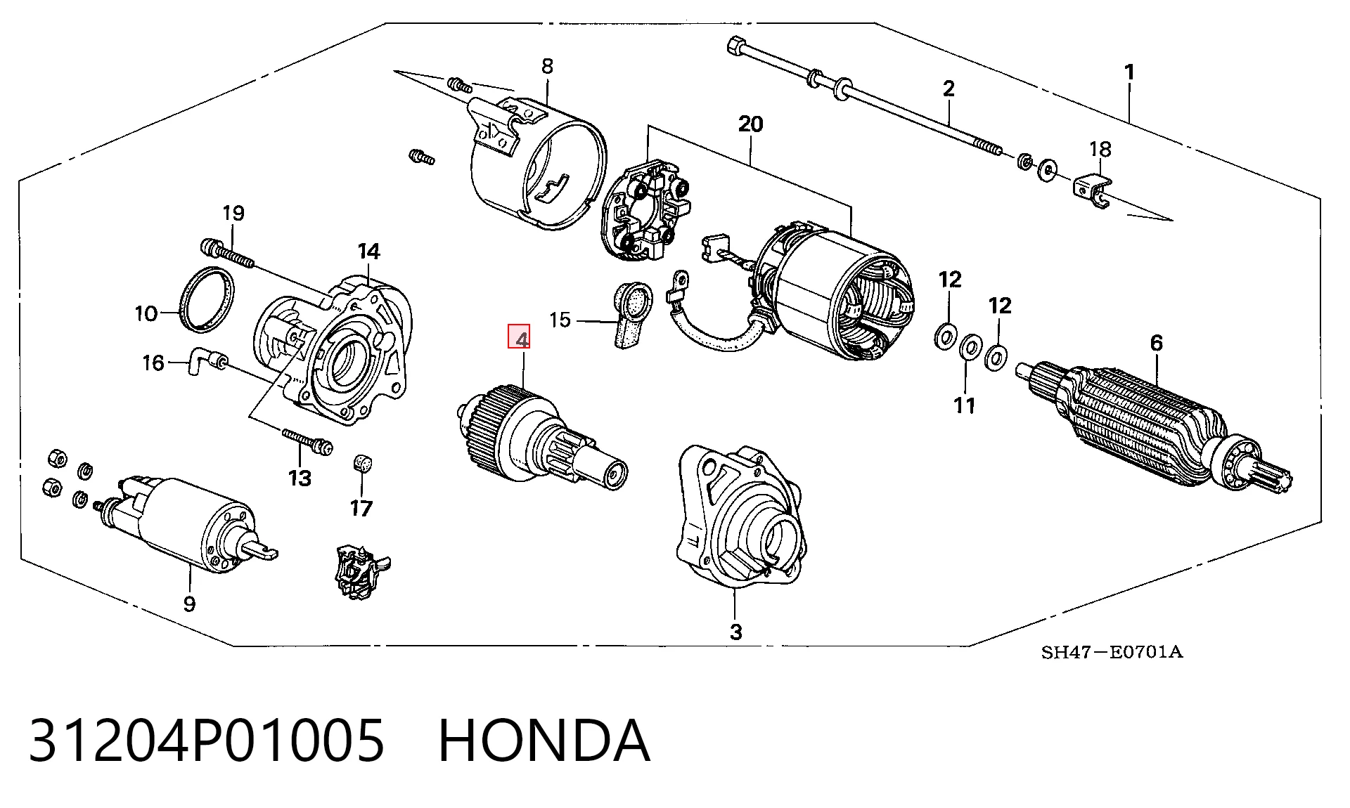 31204P01005 Honda