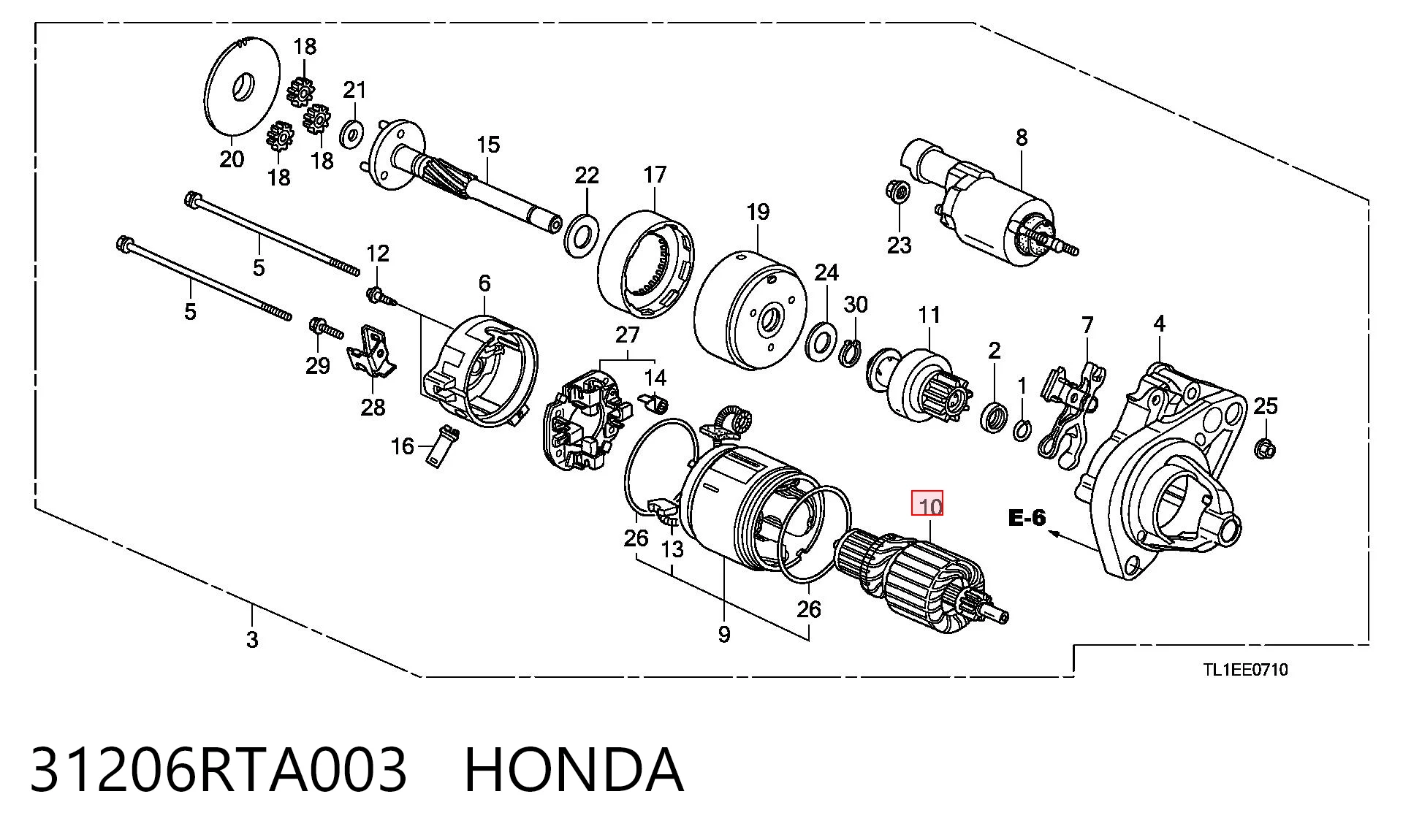31206RTA003 Honda 