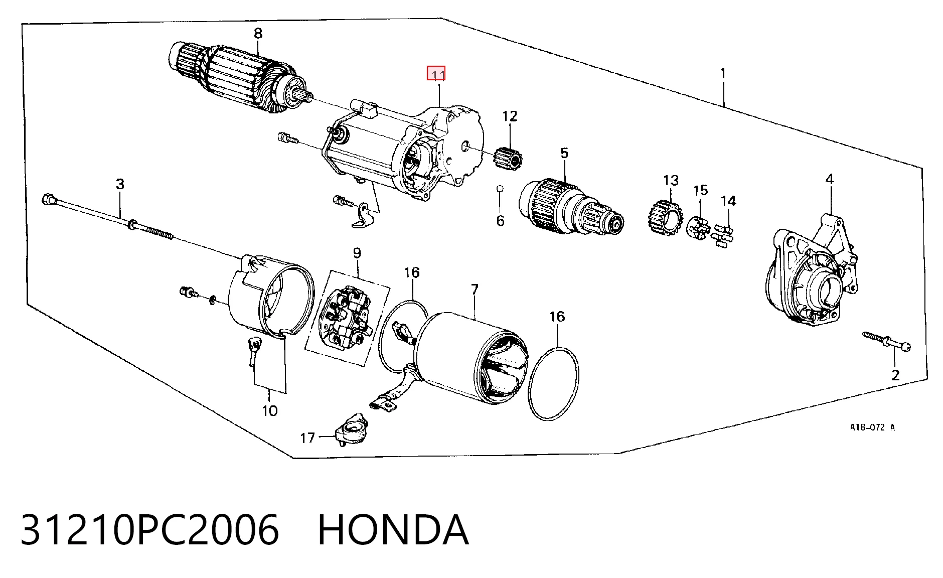 31210PC2006 Honda