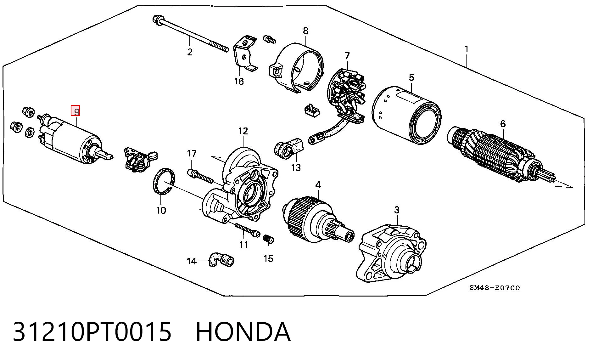 31210PT0015 Honda 