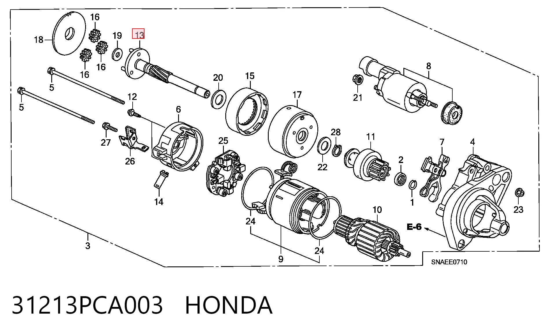31213PCA003 Honda 